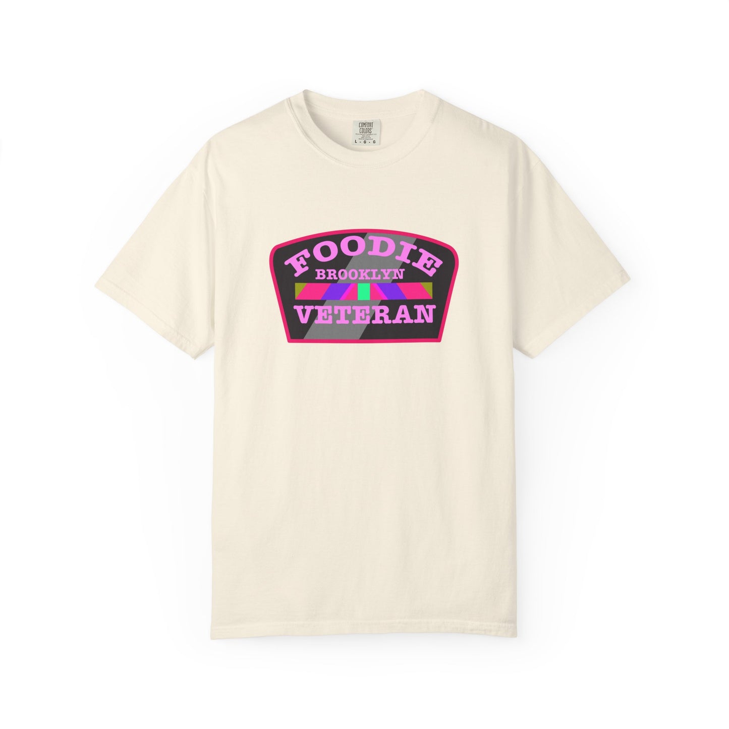 L.O.E.F Foodie Veteran BROOKLYN Unisex Tee Shirt (Pink)