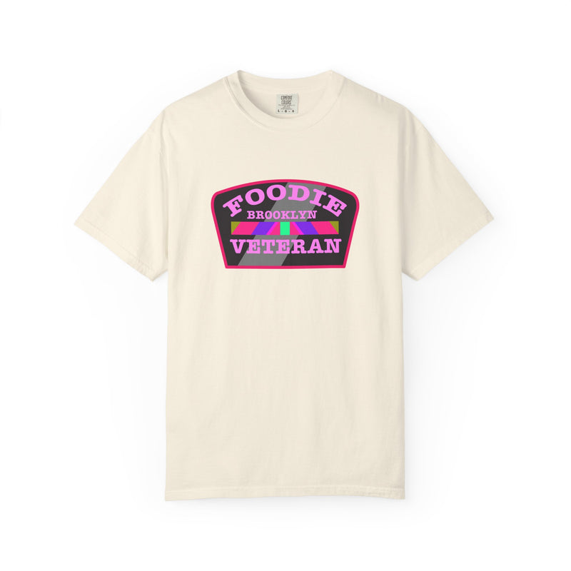 L.O.E.F Foodie Veteran BROOKLYN Unisex Tee Shirt (Pink)