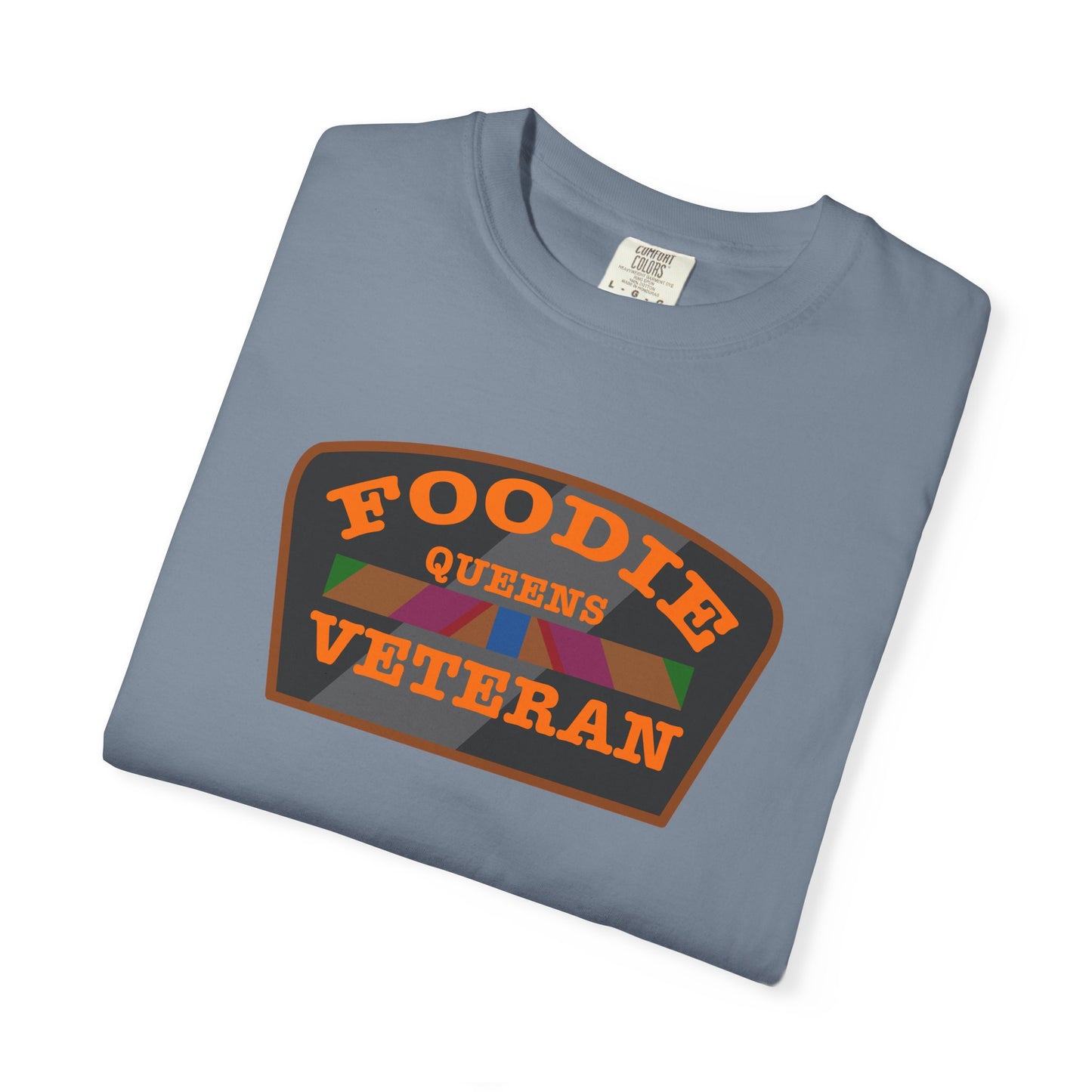 L.O.E.F Foodie Veteran QUEENS Unisex Tee Shirt (Orange)
