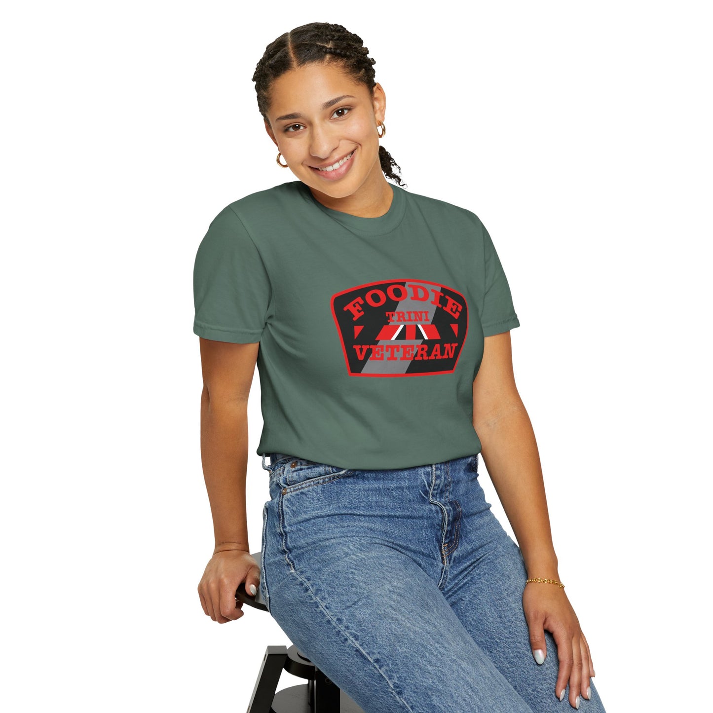 L.O.E.F Foodie Veteran TRINI Unisex Tee Shirt (Red)