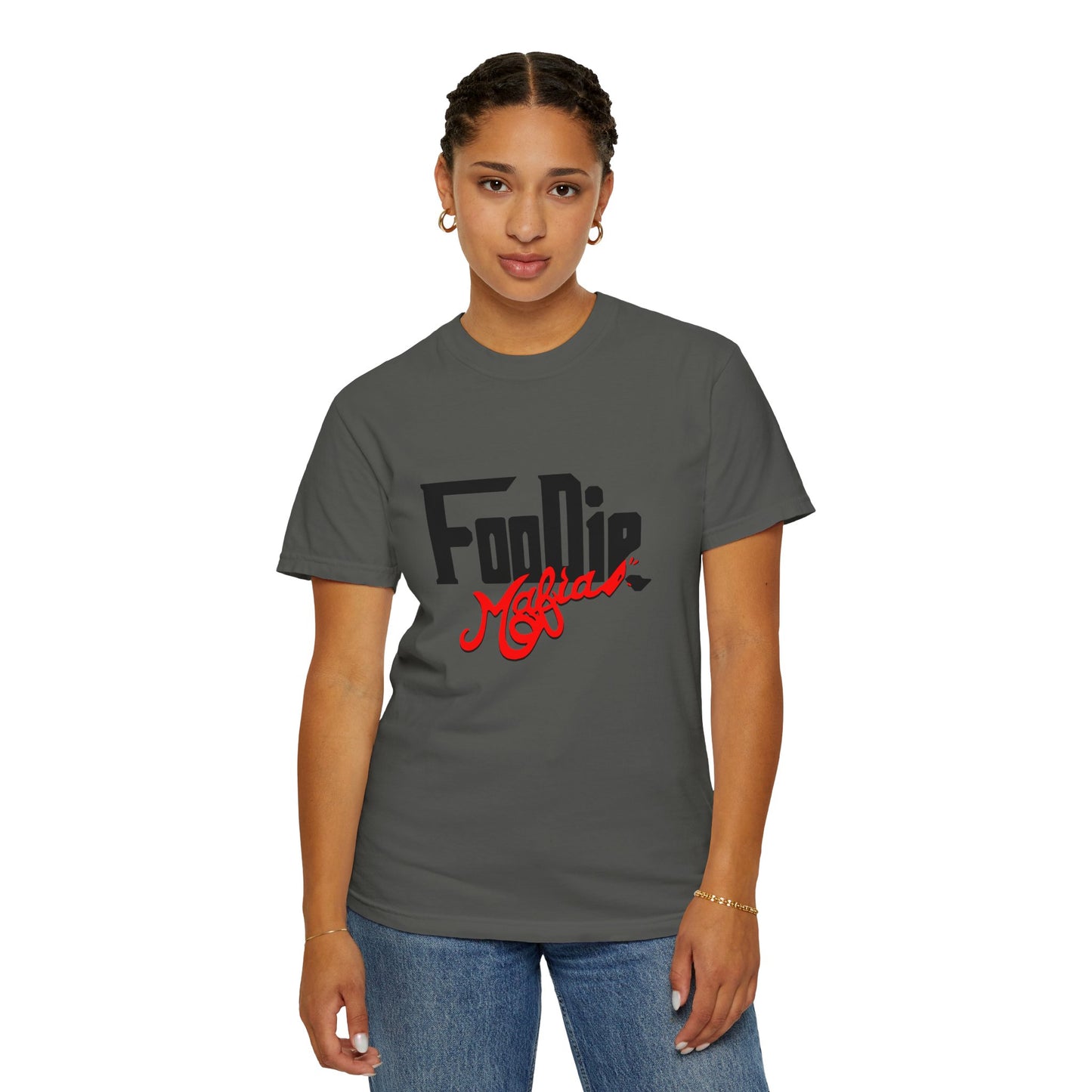 L.O.E.F Foodie Mafia Unisex Tee Shirt (Flat Red)