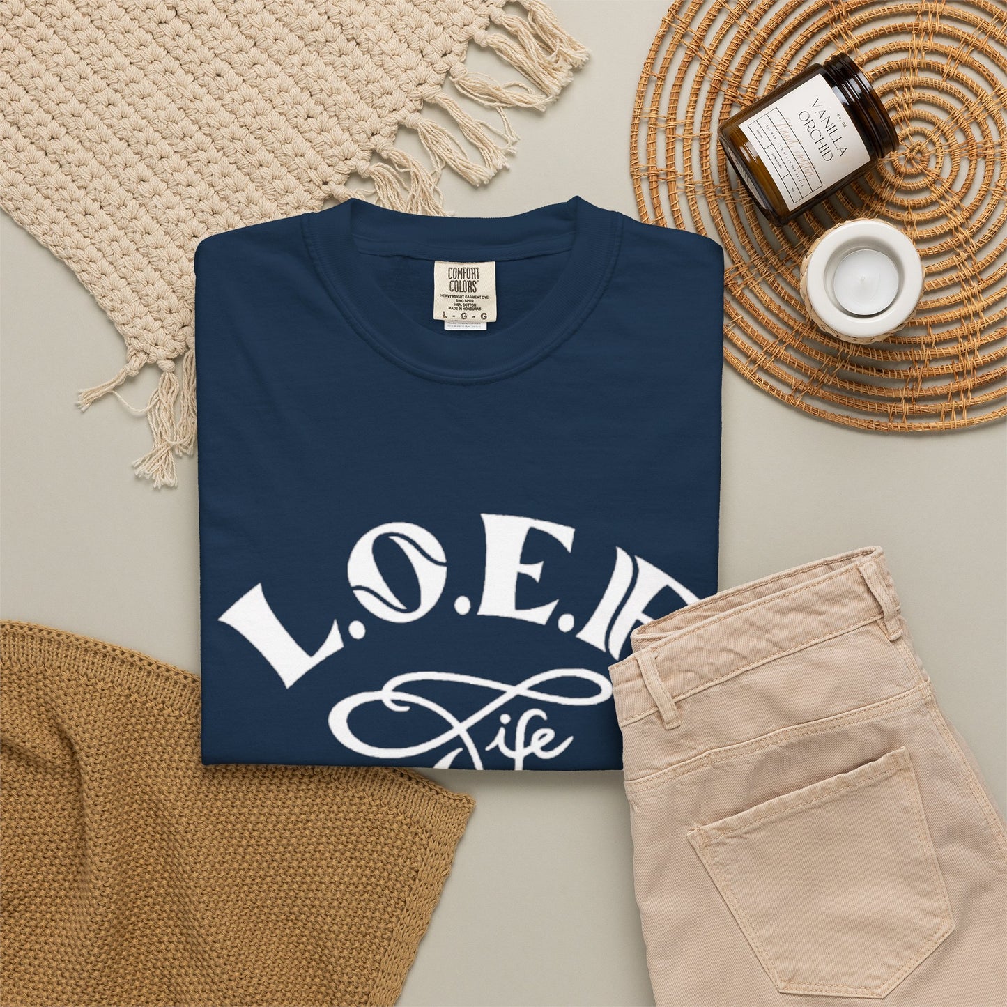 L.O.E.F Life Unisex Tee Shirt (White)