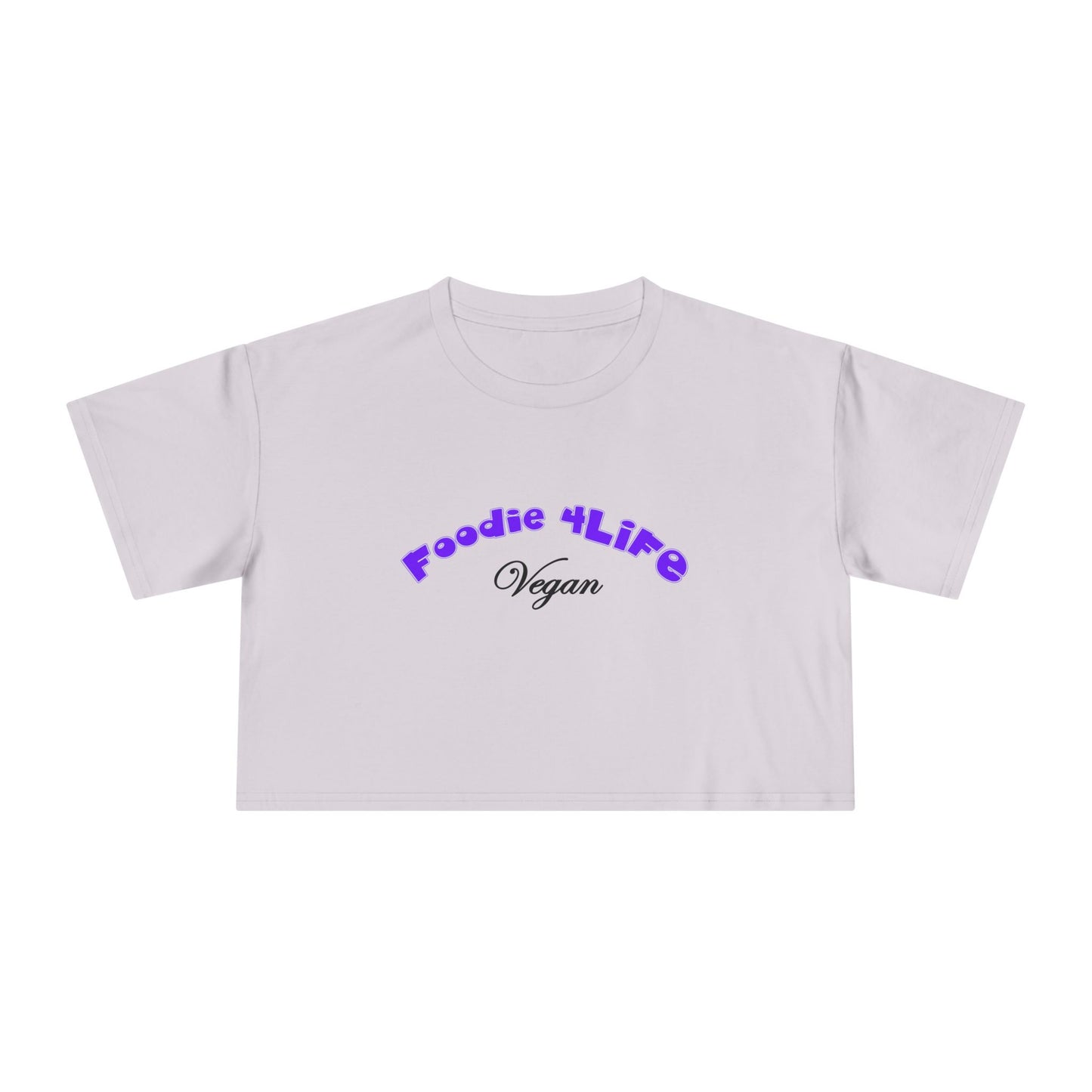 L.O.E.F Foodie 4Life Vegan Crop Top (Violet)