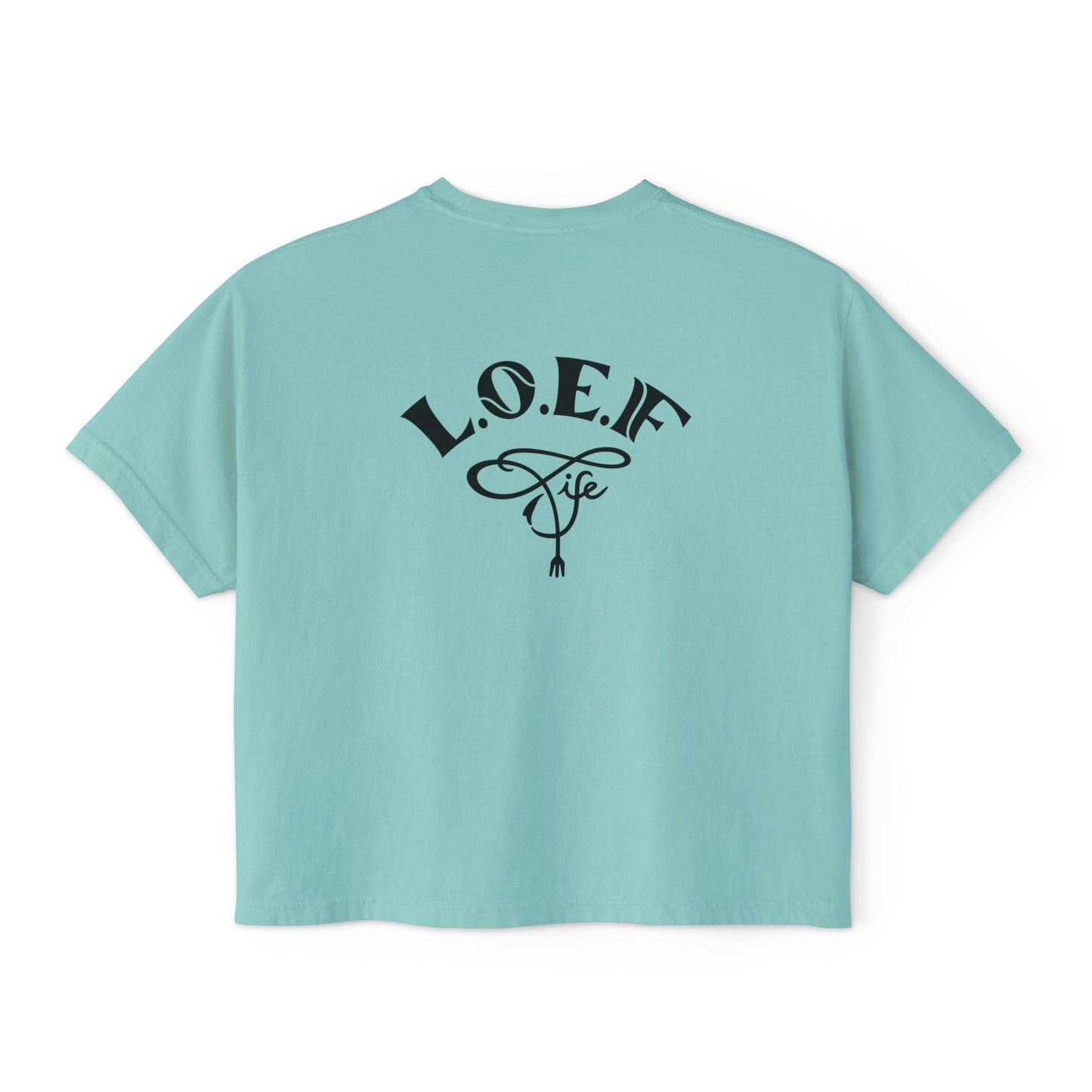 L.O.E.F Foodie 4Life Certified Boxy Tee (Black)