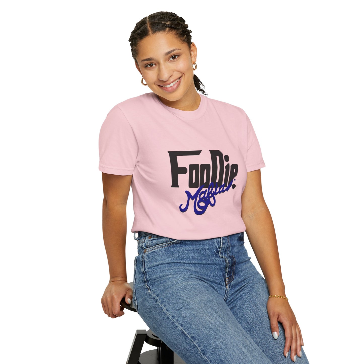 L.O.E.F Foodie Mafia Unisex Tee shirt (Dark Blue)