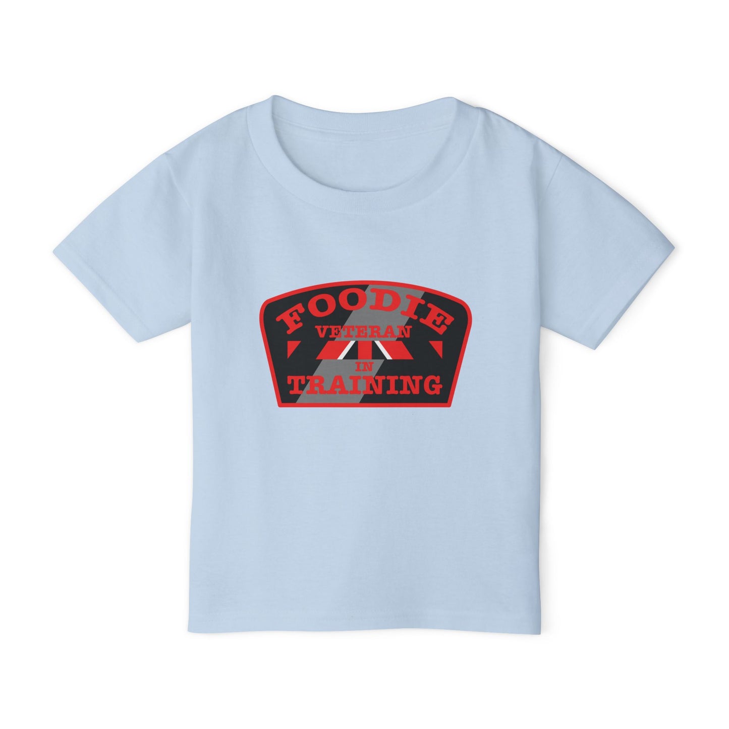 L.O.E.F Foodie Veteran In Training Toddler Tee Shirt (Red)