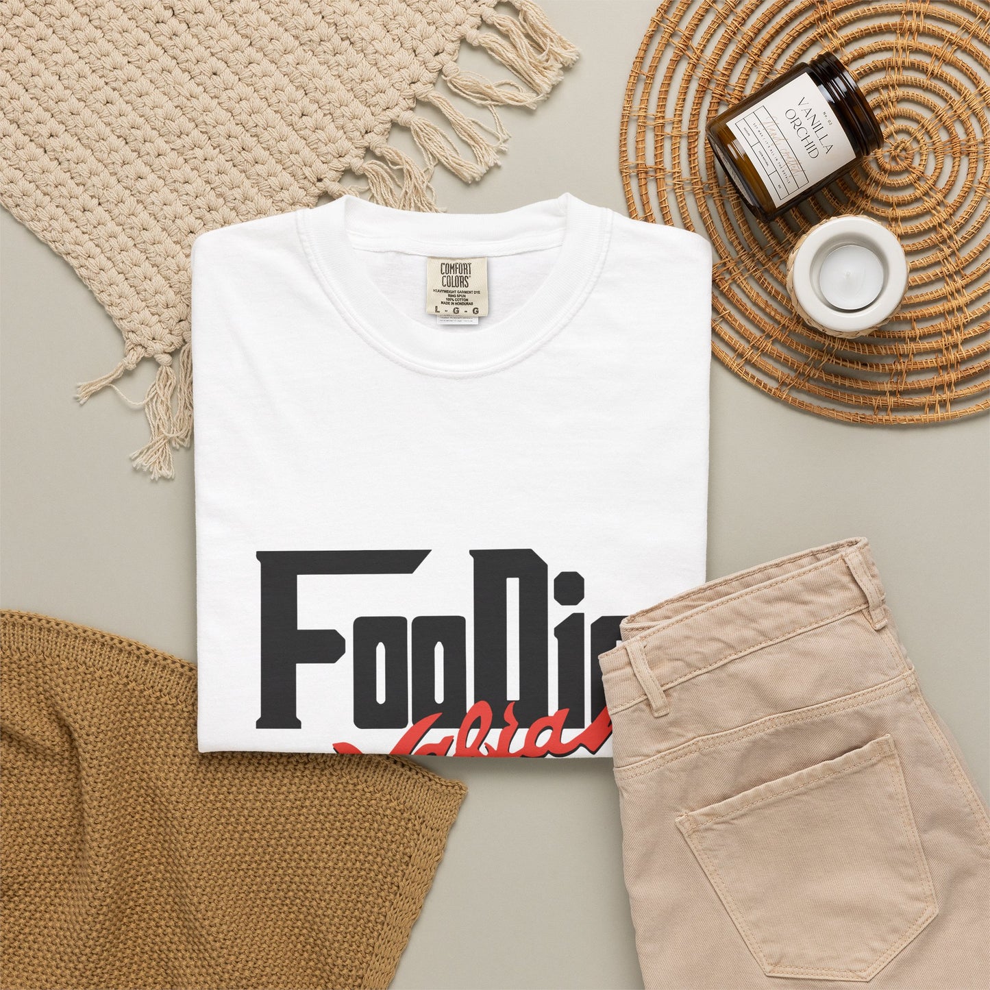 L.O.E.F Foodie Mafia Unisex Tee shirt (Flat Red)