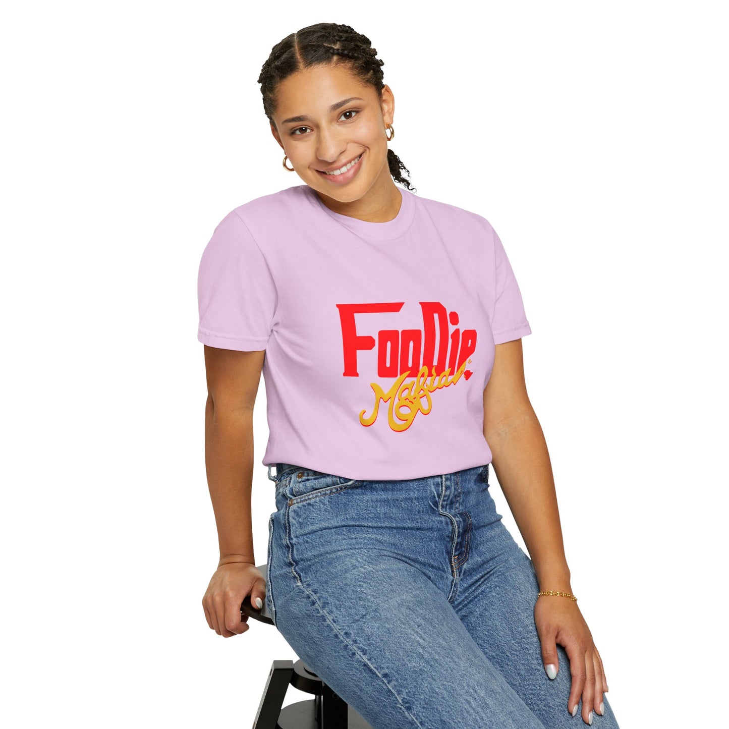 L.O.E.F Red Foodie Mafia Unisex Tee Shirt (Gold)