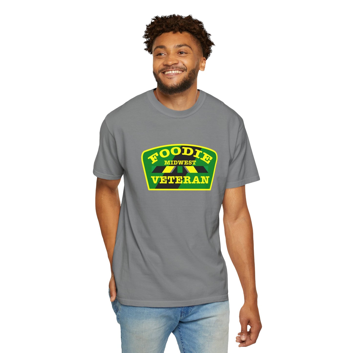 L.O.E.F Foodie Veteran MIDWEST Unisex Tee Shirt (Yellow)