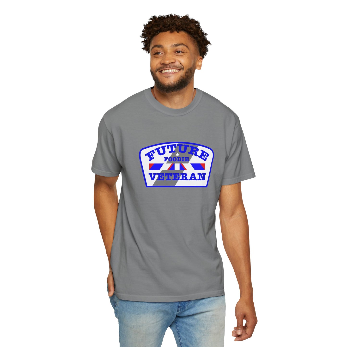 L.O.E.F Future Foodie Veteran Unisex Tee Shirt (Blue)