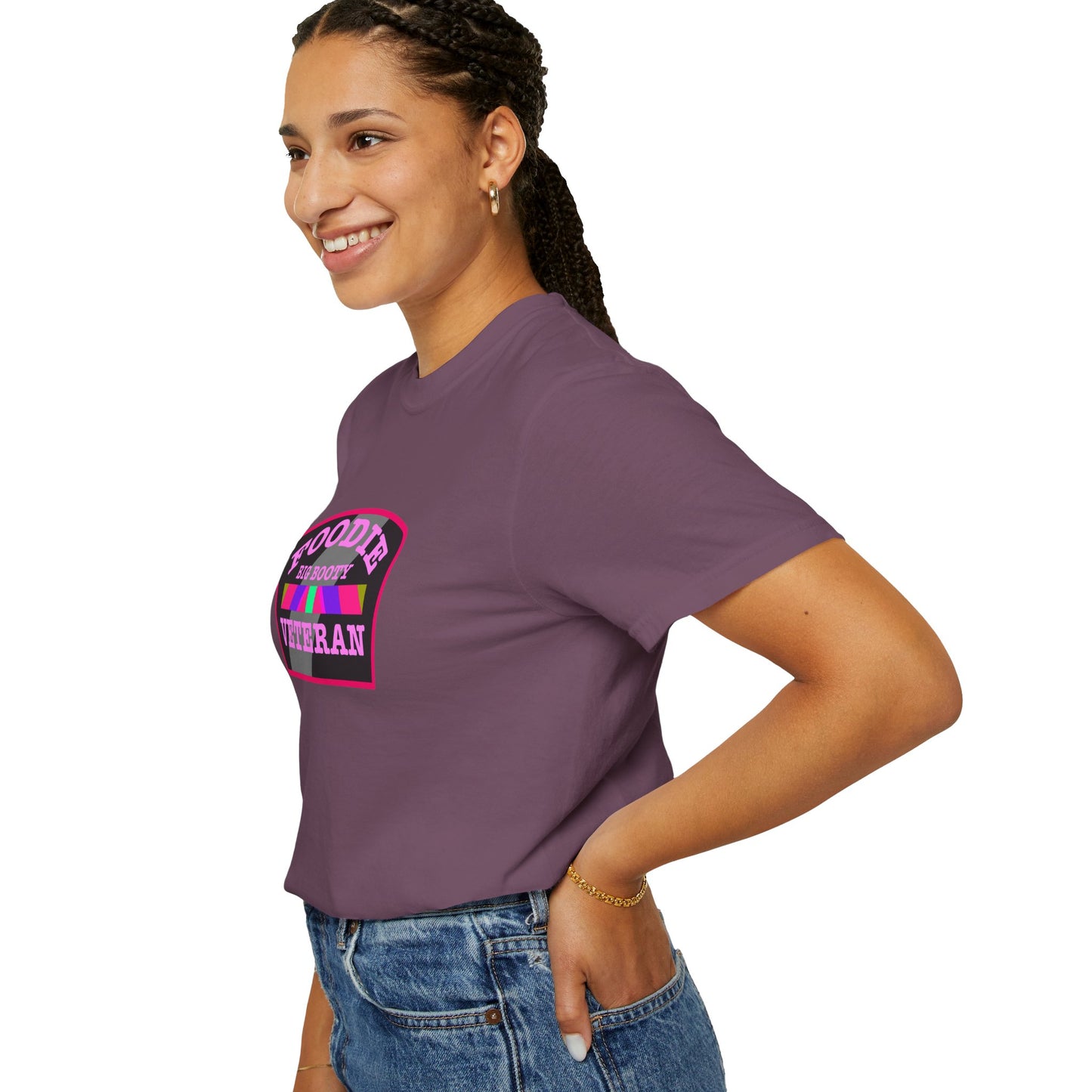 L.O.E.F Foodie Veteran BIG BOOTY Unisex Tee Shirt (Pink)