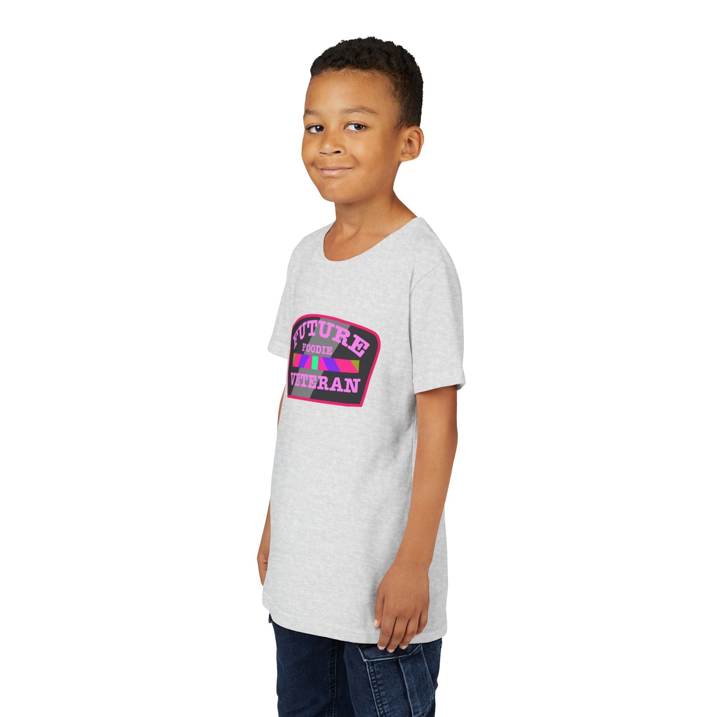 L.O.E.F Future Foodie Veteran Kids Tee Shirt (Pink)