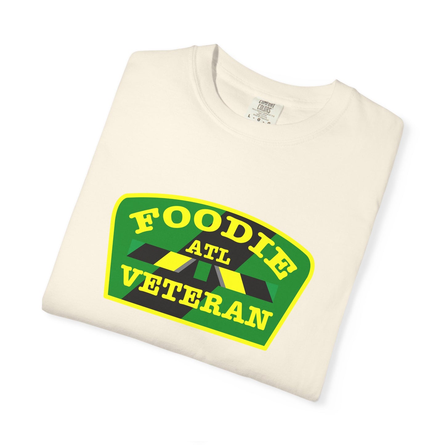L.O.E.F Foodie Veteran ATL Unisex Tee Shirt (Yellow and Green)