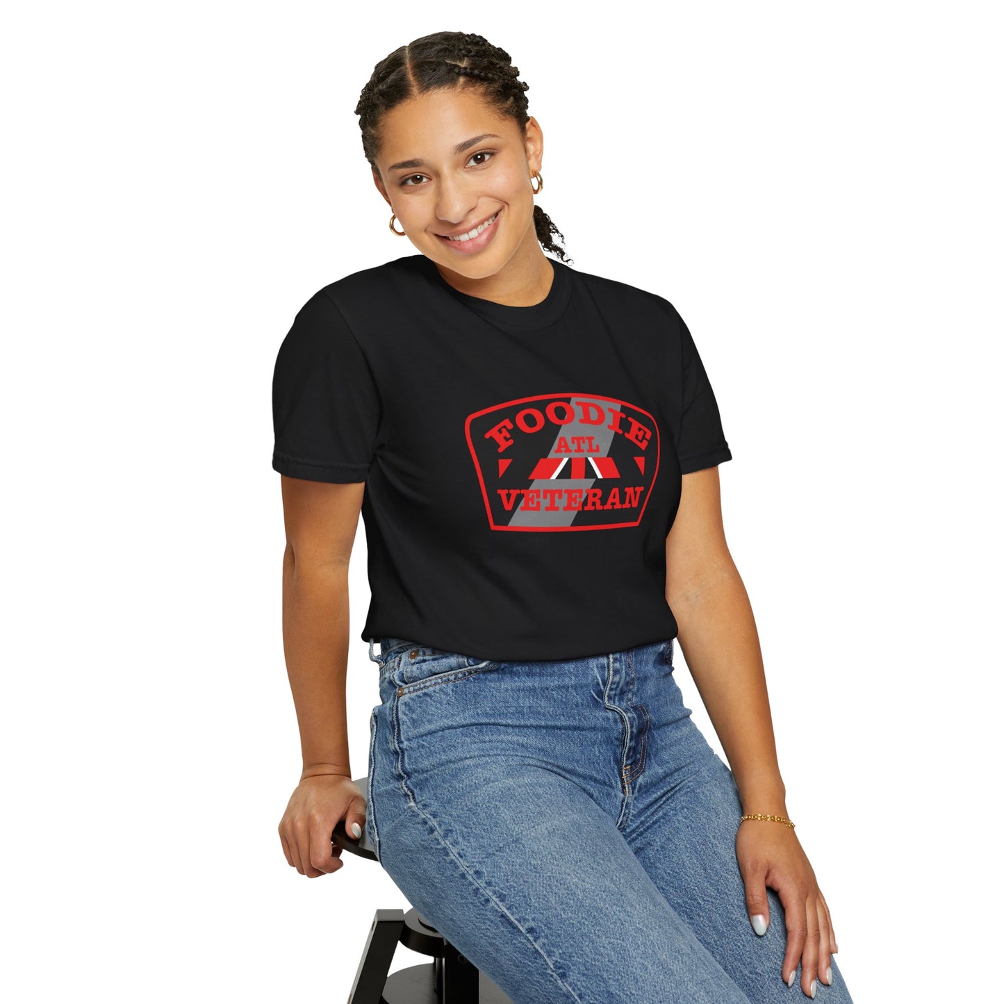 L.O.E.F Foodie Veteran ATL Unisex Tee Shirt (Red)