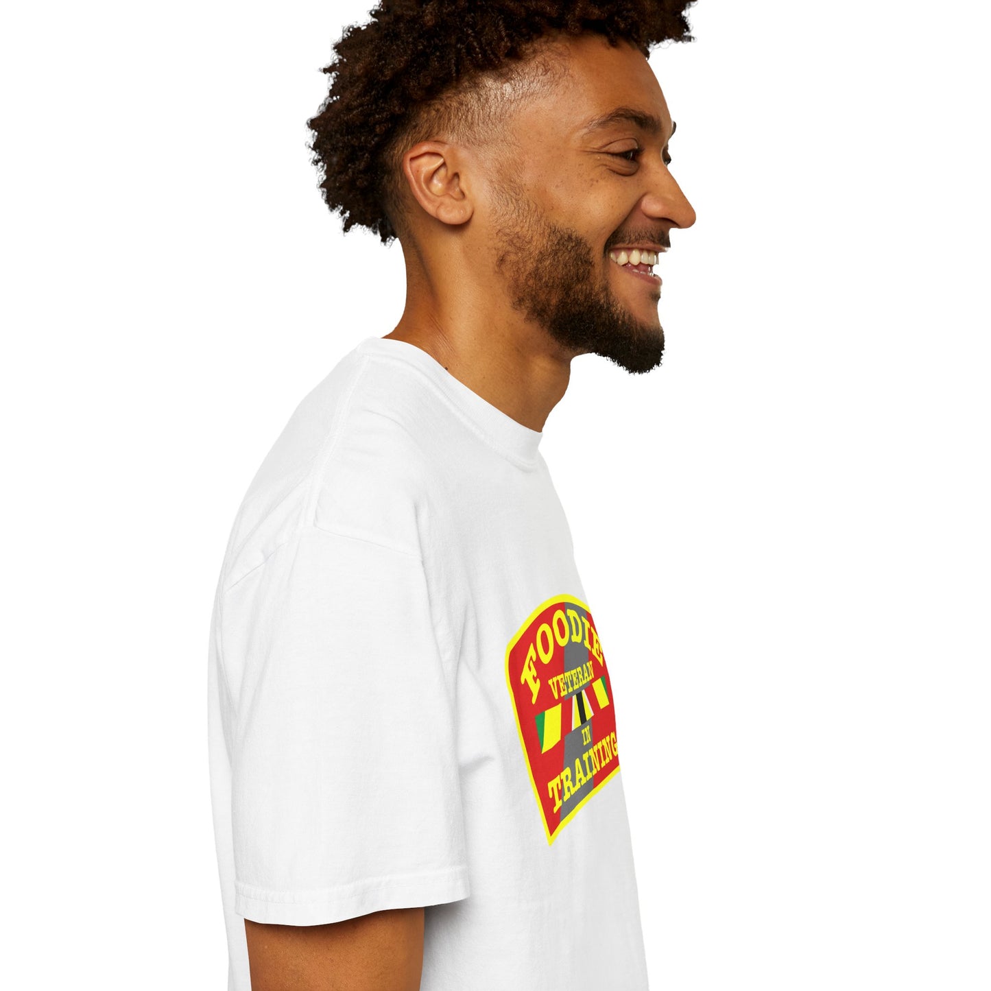 L.O.E.F Foodie Veteran IN TRAINING Unisex Tee Shirt (Yellow)