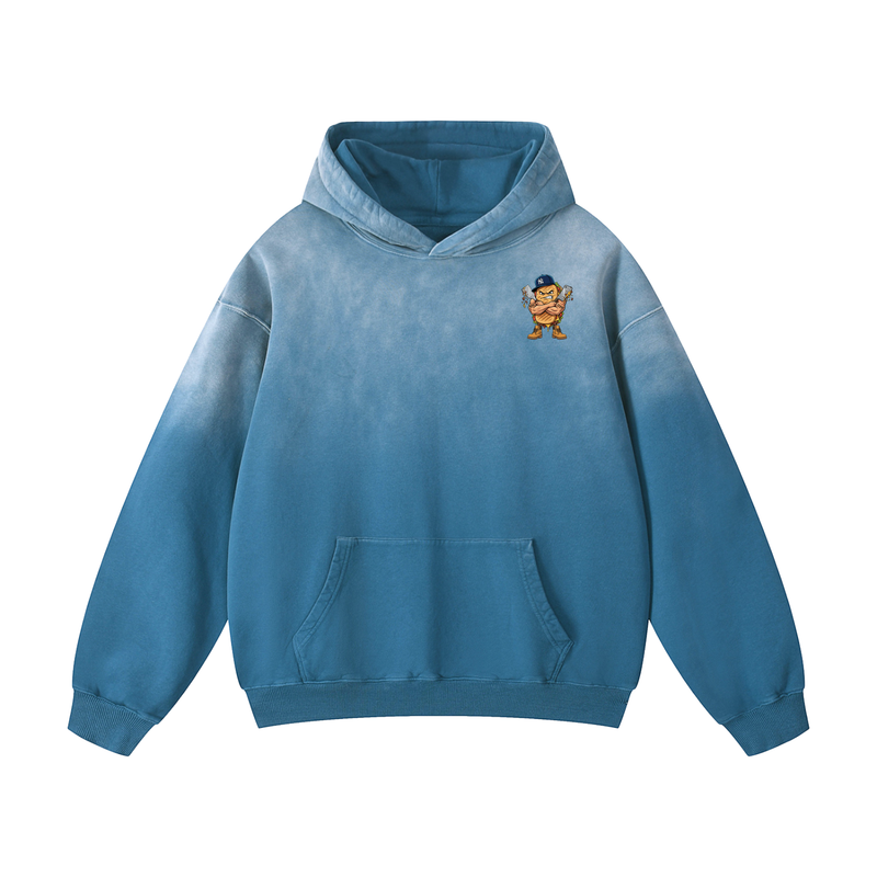 L.O.E.F. Life Chopped Cheese Heavyweight Sunfade Oversized Hoodie