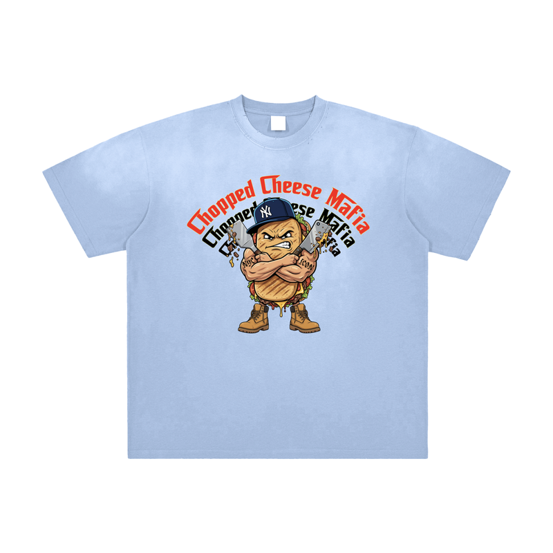 L.O.E.F. Life Chopped Cheese Mafia Vintage Washed Frayed T-Shirt