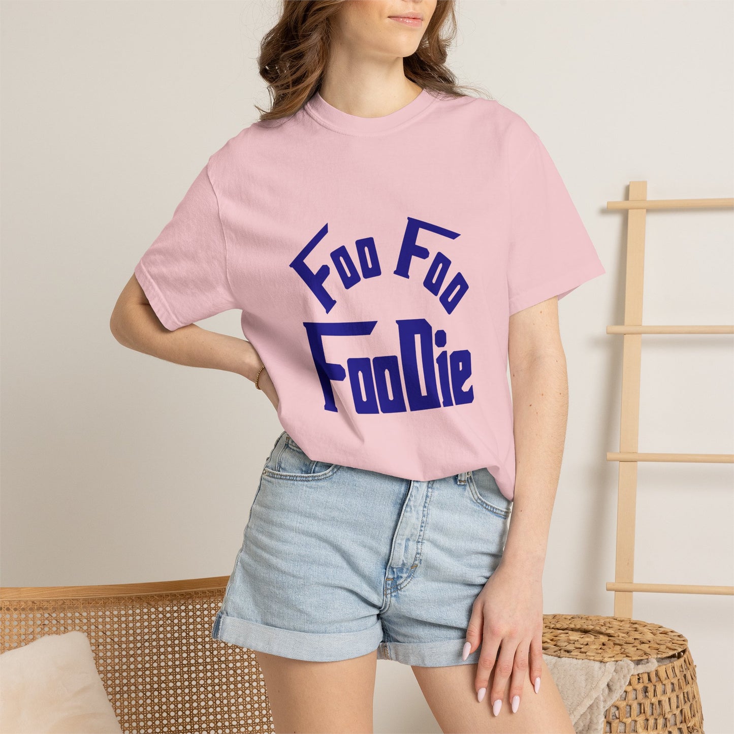 L.O.E.F FOO FOO FOODIE Unisex Tee shirt(Dark Blue)