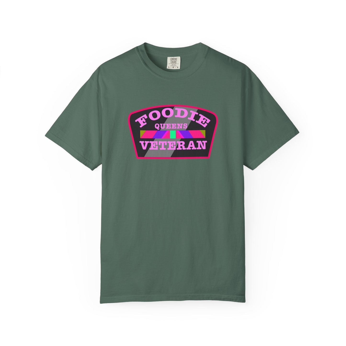 L.O.E.F Foodie Veteran QUEENS Unisex Tee Shirt (Pink)