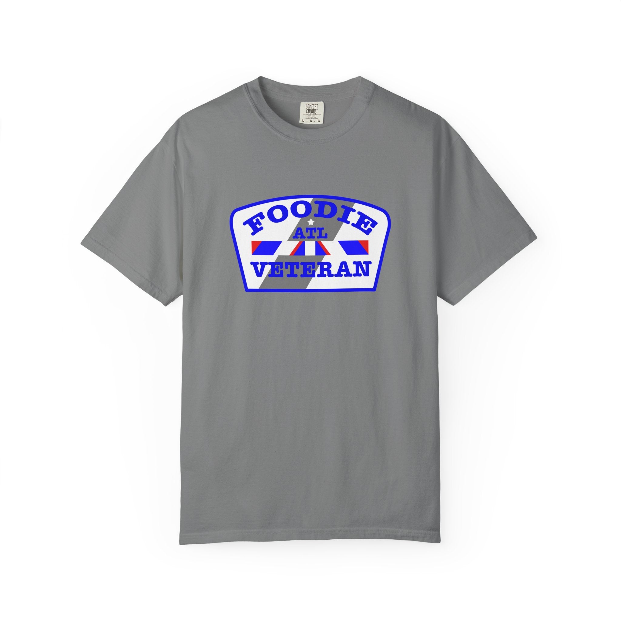 L.O.E.F Foodie Veteran ATL Unisex Tee Shirt (Blue)