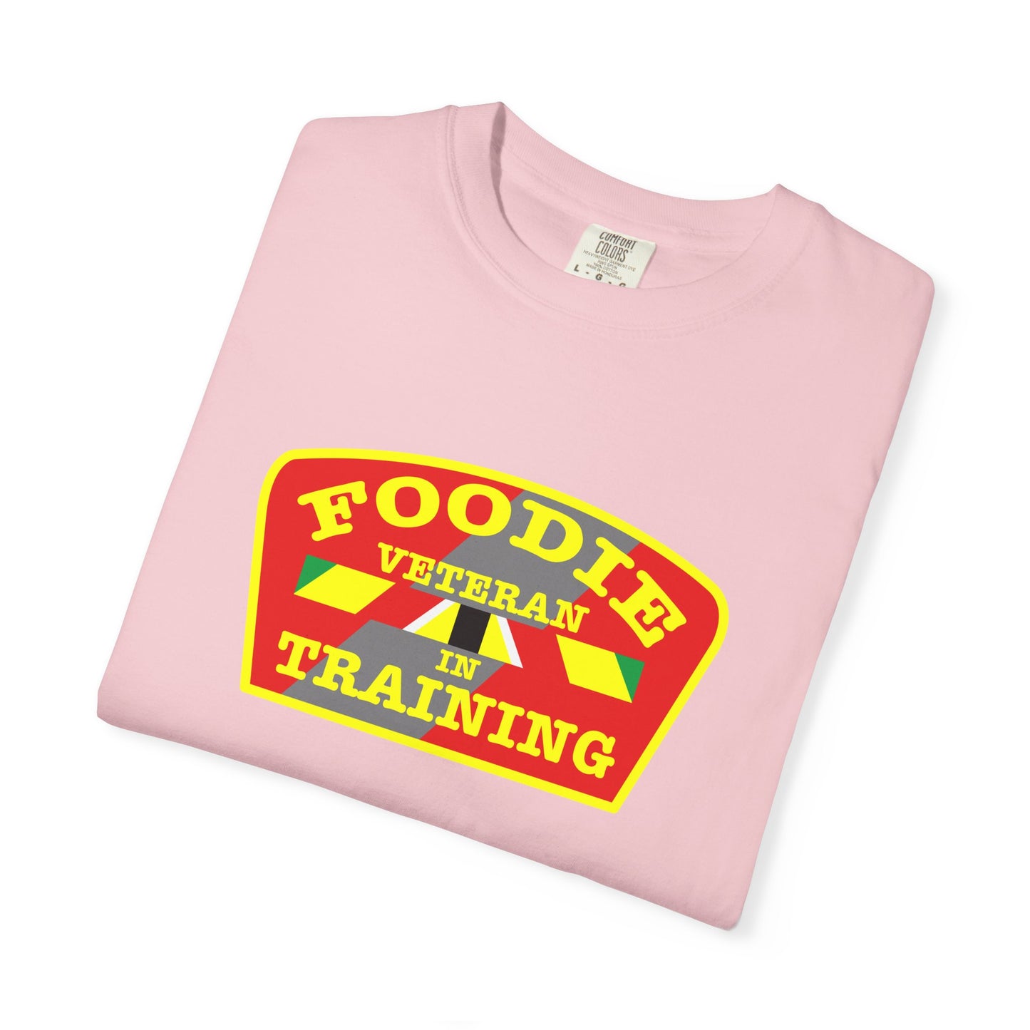 L.O.E.F Foodie Veteran IN TRAINING Unisex Tee Shirt (Yellow)