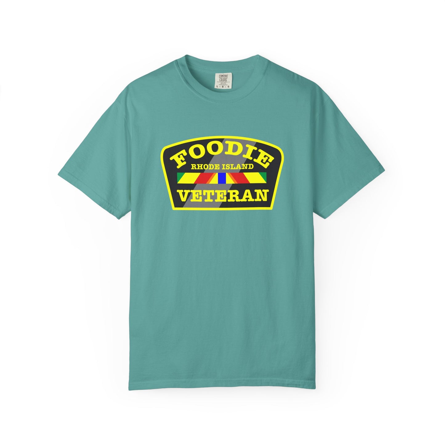L.O.E.F Foodie Veteran RHODE ISLAND Unisex Tee Shirt (Yellow)