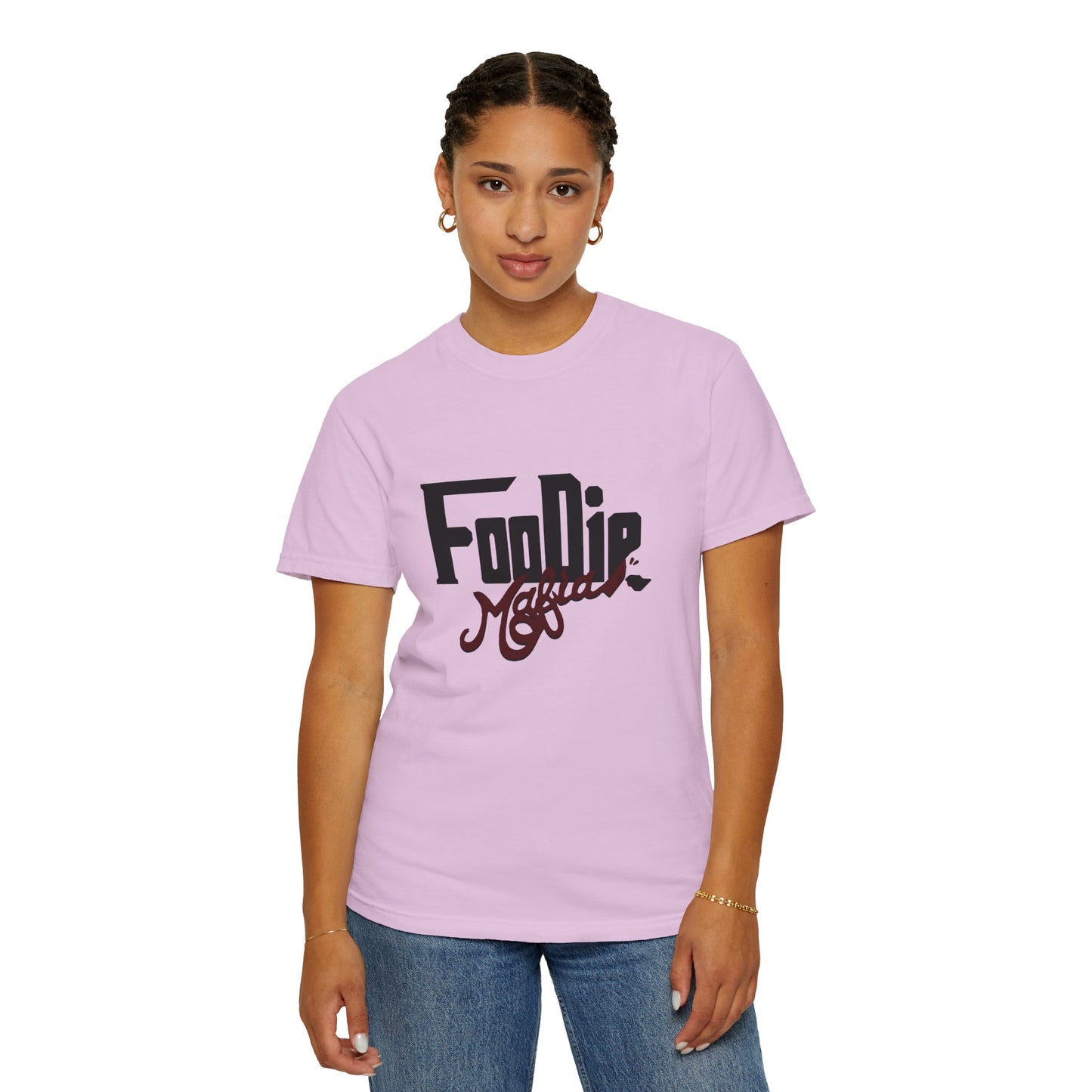 L.O.E.F Foodie Mafia Unisex Tee shirt (Maroon)