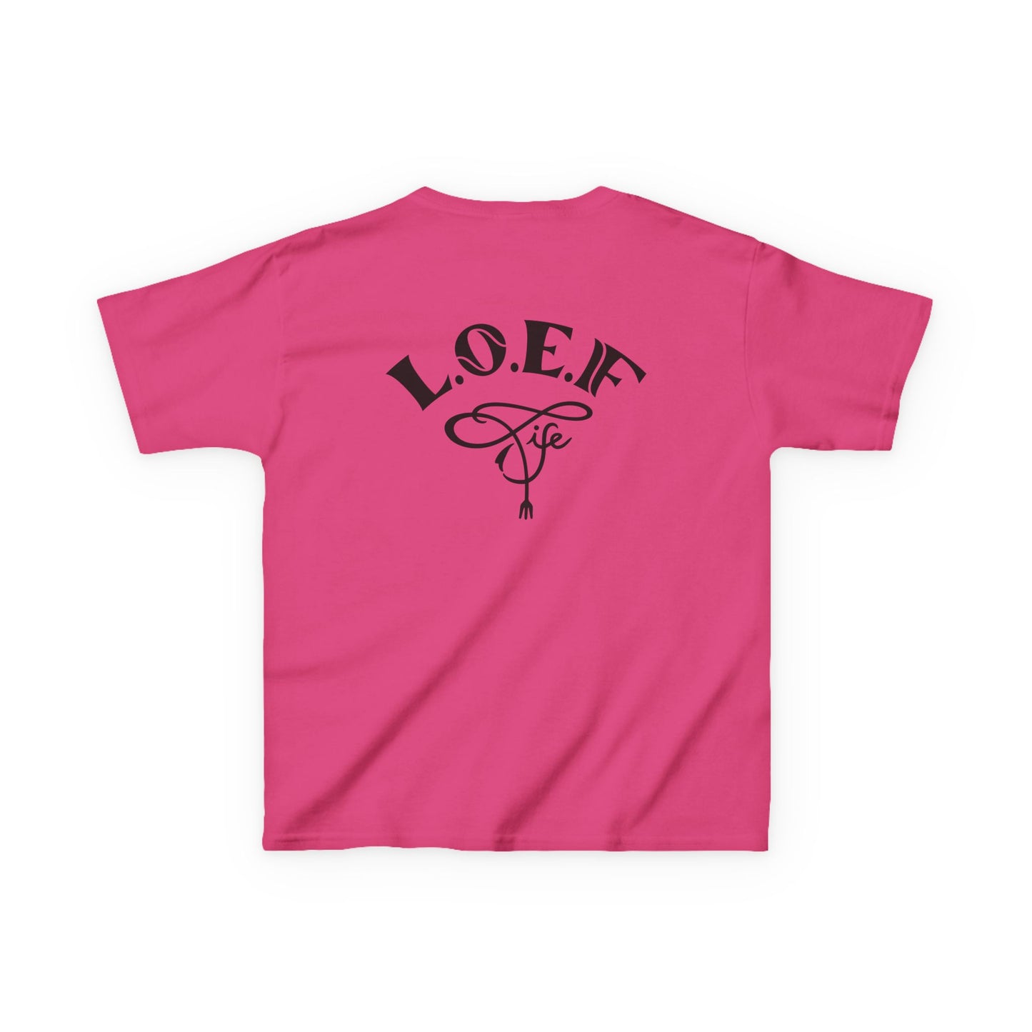 L.O.E.F Foodie 4Life Young Tee Shirt  (Black)
