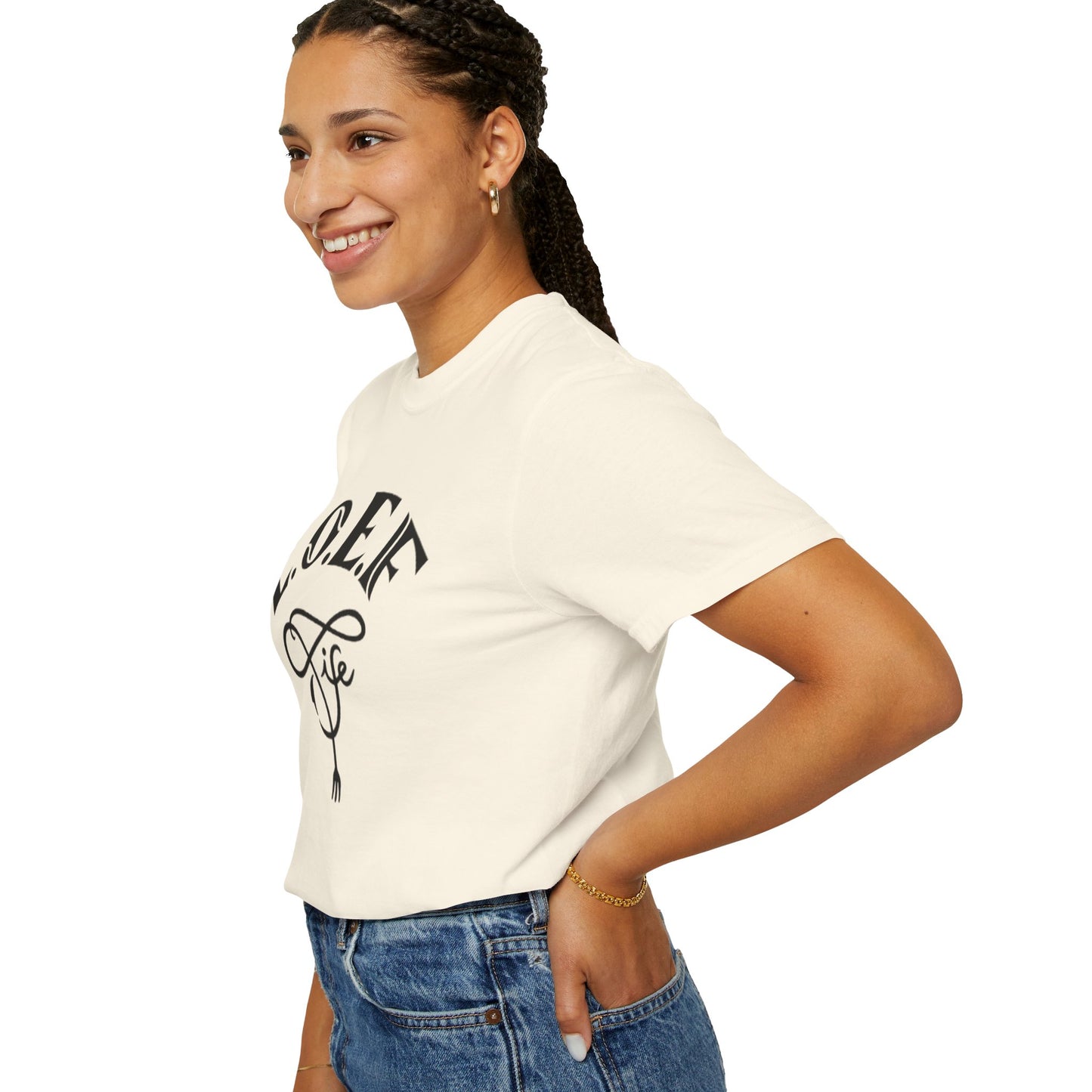 L.O.E.F Life Unisex Tee Shirt (Black)