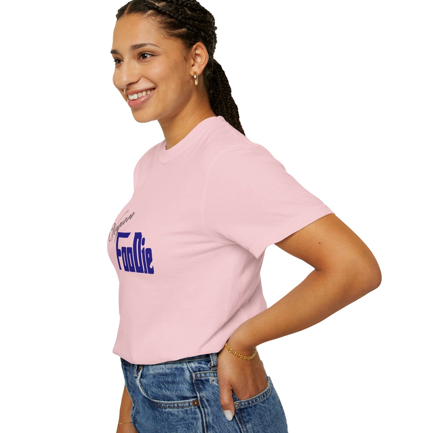 L.O.E.F Unisex Vegan Foodie Tee Shirt (Dark Blue)