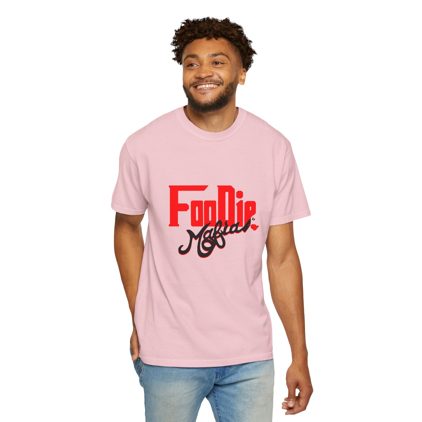 L.O.E.F Red Foodie Mafia Unisex Tee shirt (Black)