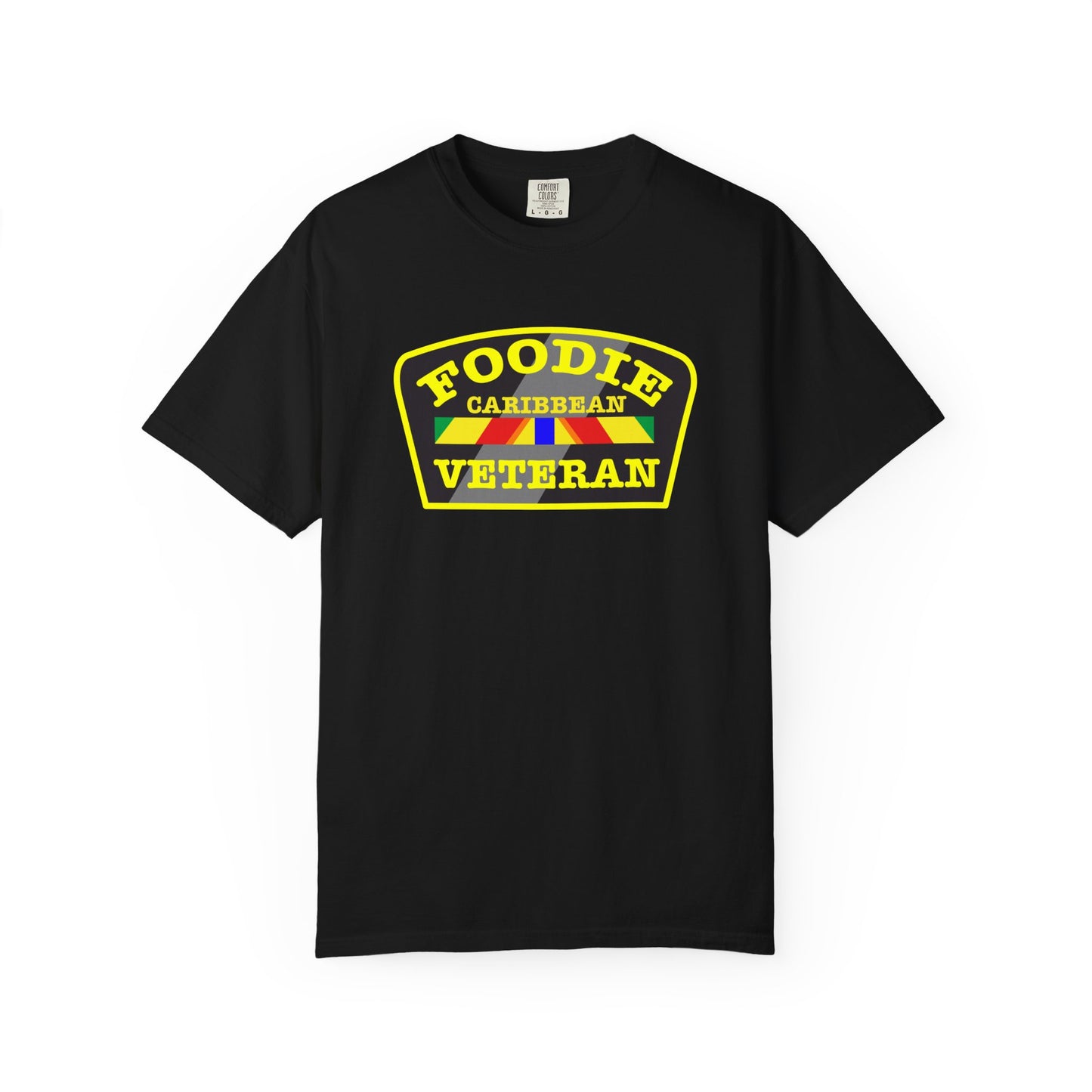 L.O.E.F Foodie Veteran CARIBBEAN Unisex Tee Shirt (Yellow)