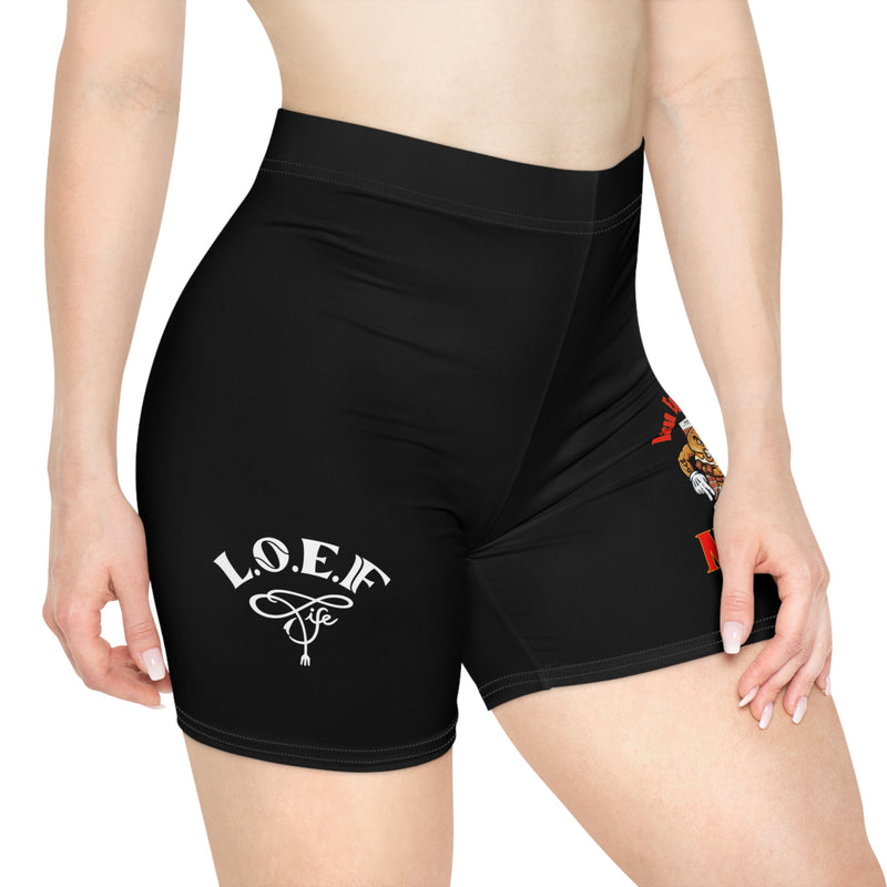 L.O.E.F Bacon Egg n Cheese Mafia Women Biker Short
