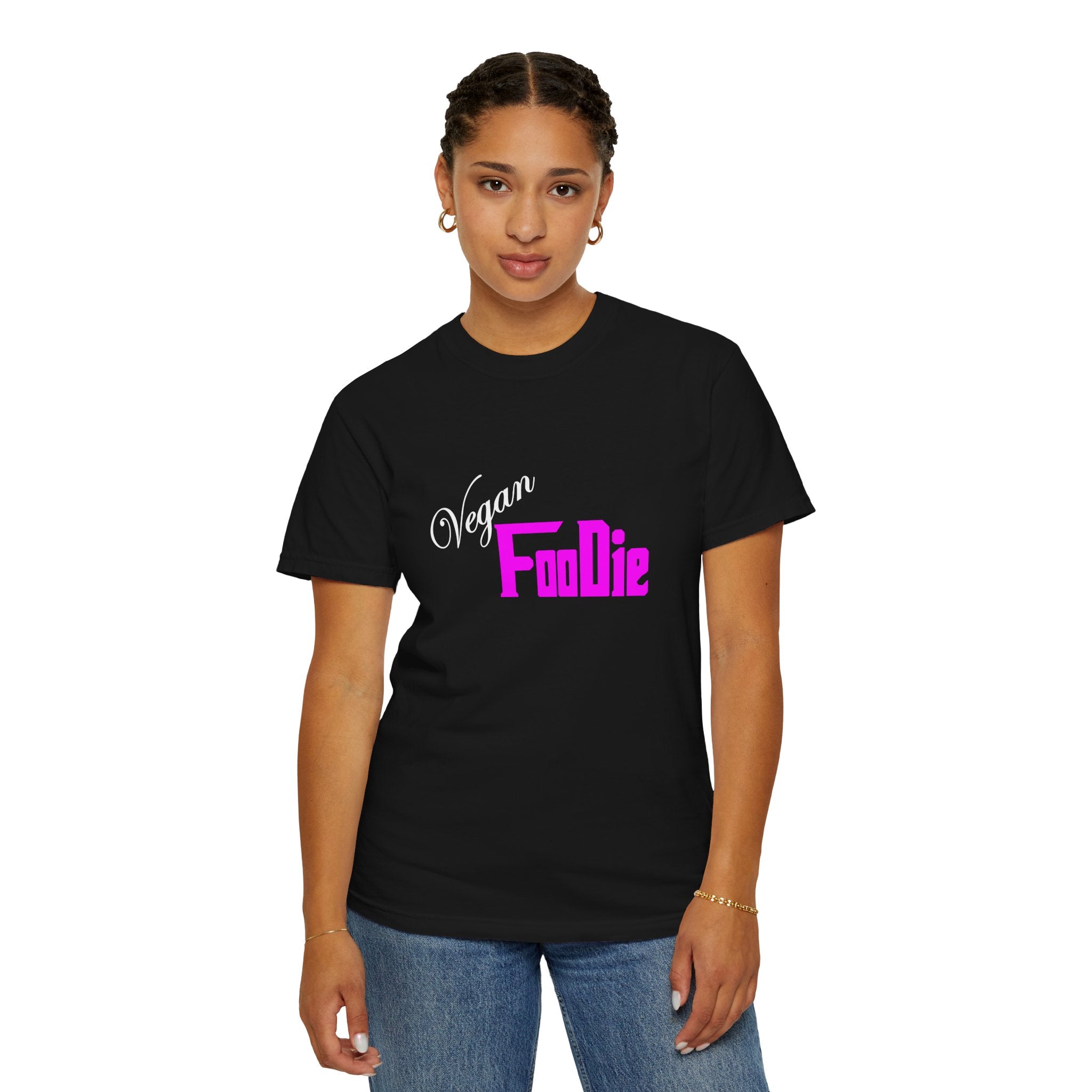 L.O.E.F Unisex Vegan Foodie Tee Shirt (Fuchsia)