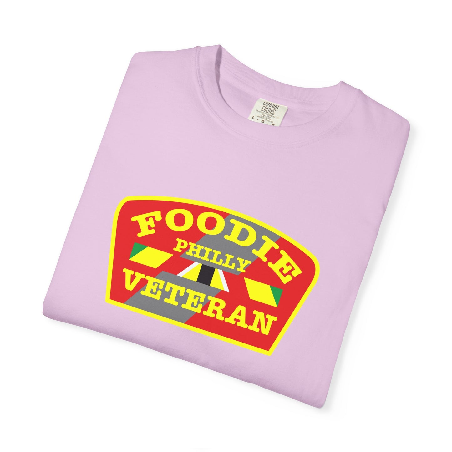 L.O.E.F Foodie Veteran PHILLY Unisex Tee Shirt (Yellow)
