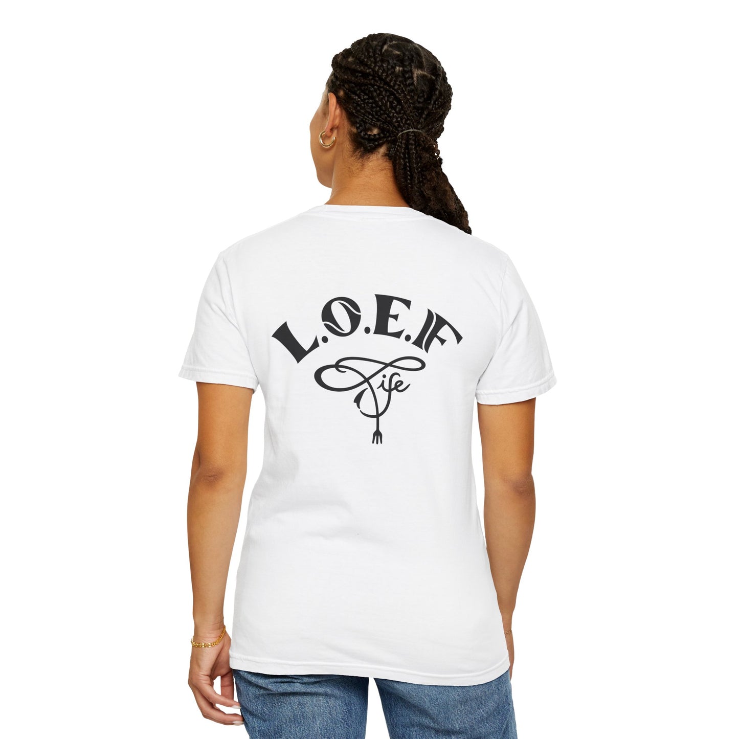 L.O.E.F Foodie 4Life Vegan Unisex Tee Shirt (Fiery Red)