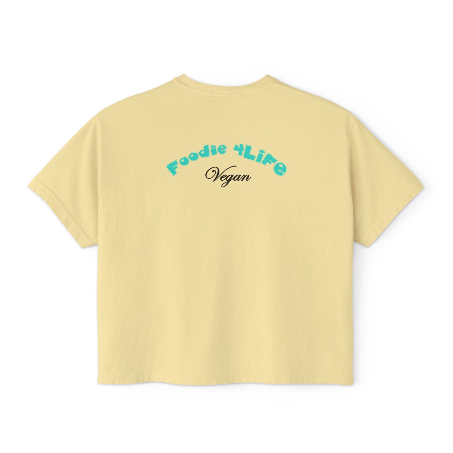 L.O.E.F Foodie 4Life Vegan Boxy Tee (Turquoise)