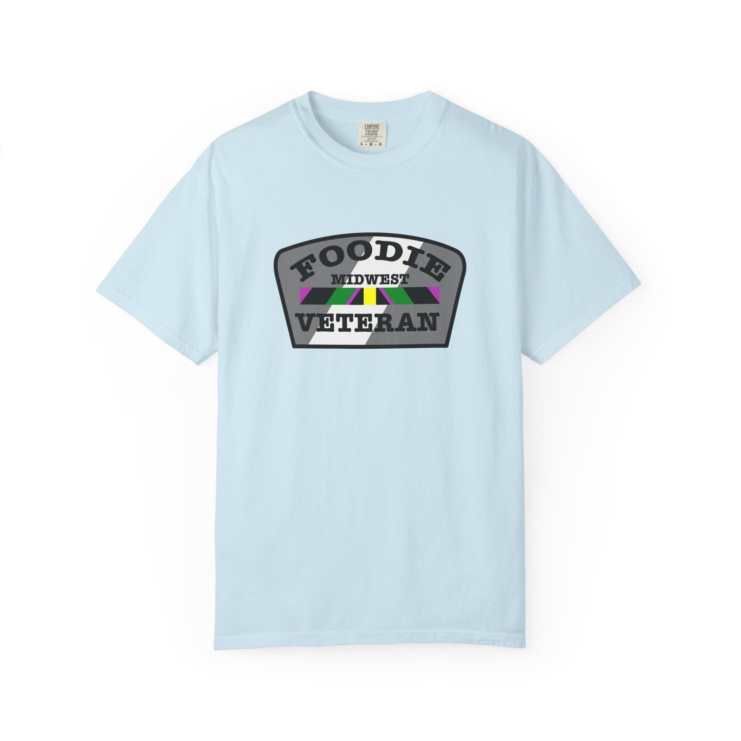 L.O.E.F Foodie Veteran MIDWEST Unisex Tee Shirt (Gray)