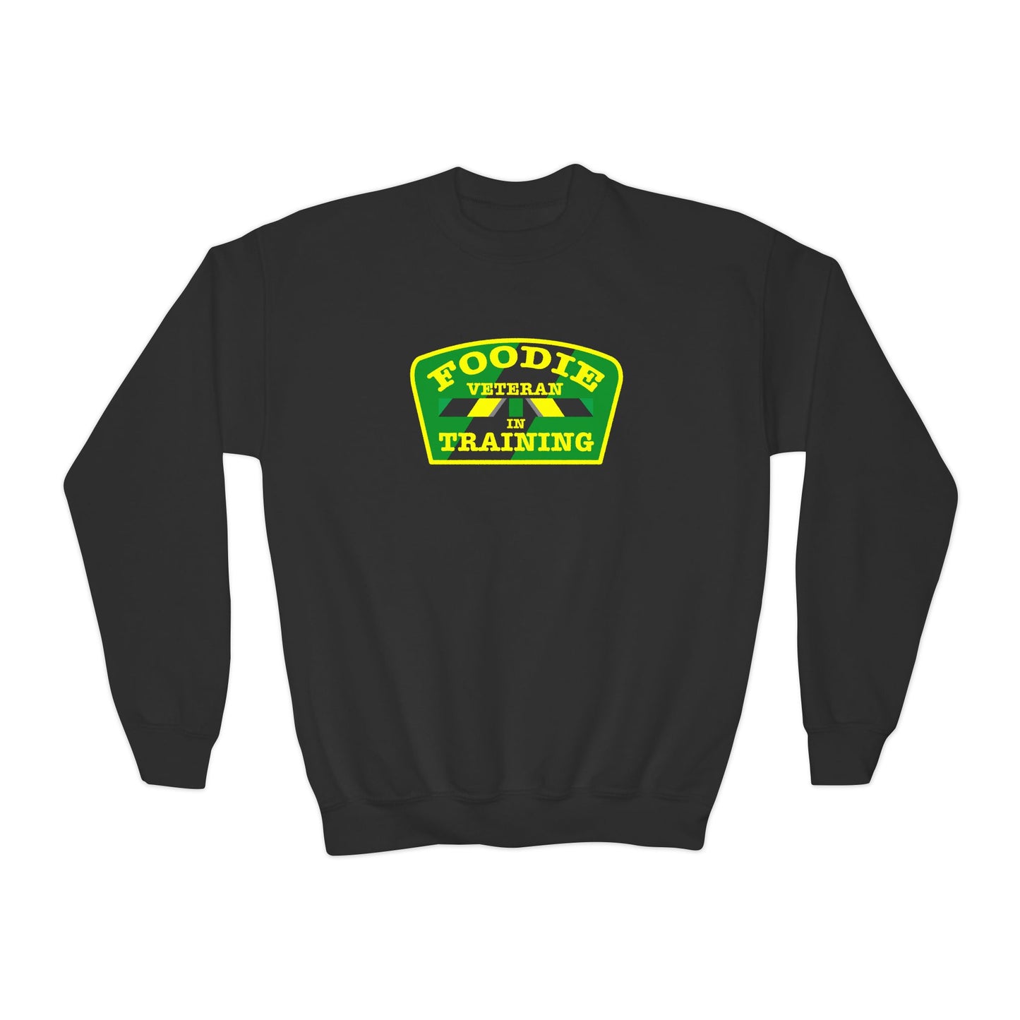 L.O.E.F Young Foodie Veteran In Training Sweatshirt (Yellow and Green)