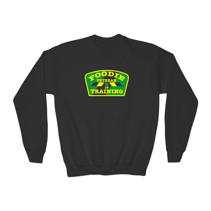 L.O.E.F Young Foodie Veteran In Training Sweatshirt (Yellow and Green)