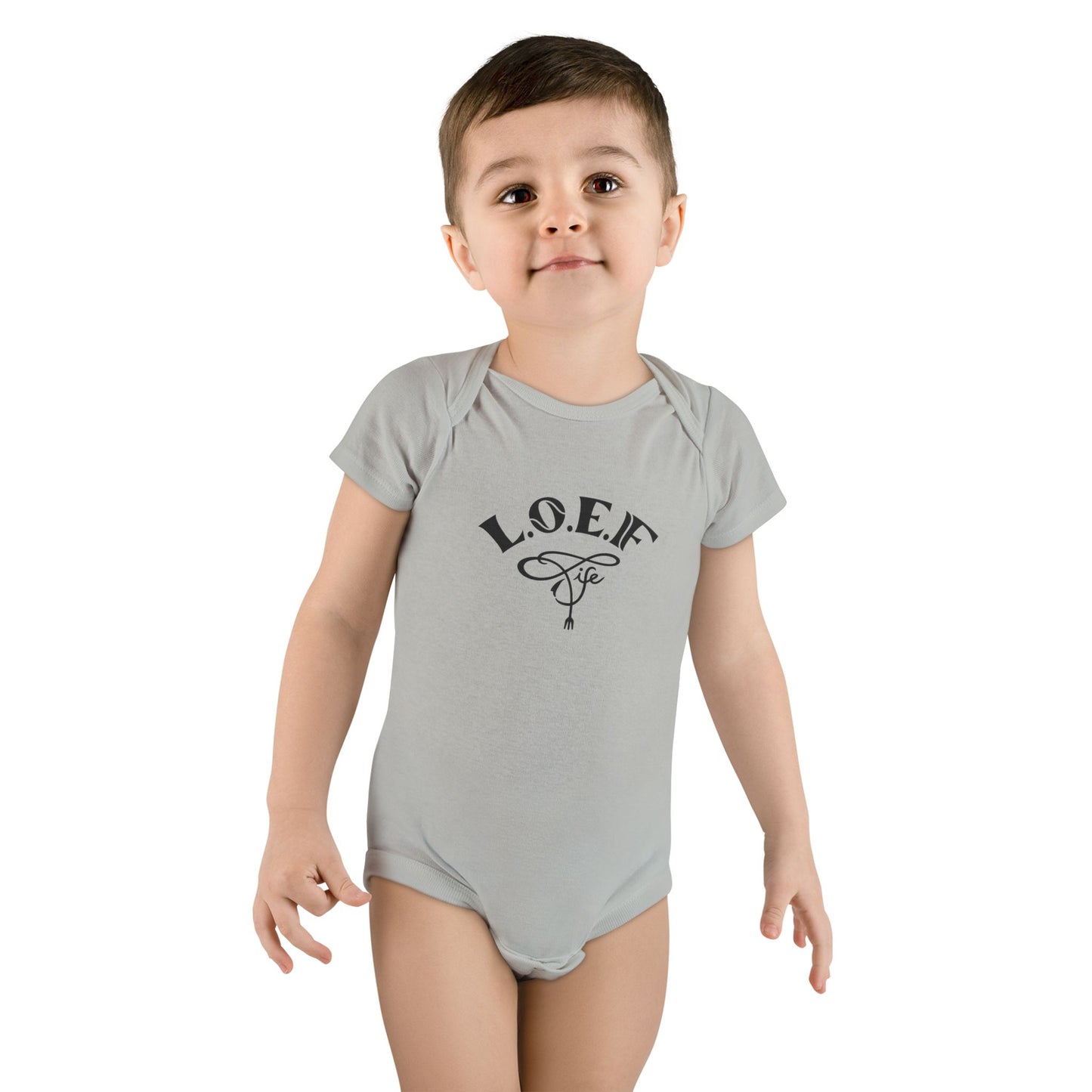 L.O.E.F Foodie 4Life Baby Bodysuit  (Fiery Red)