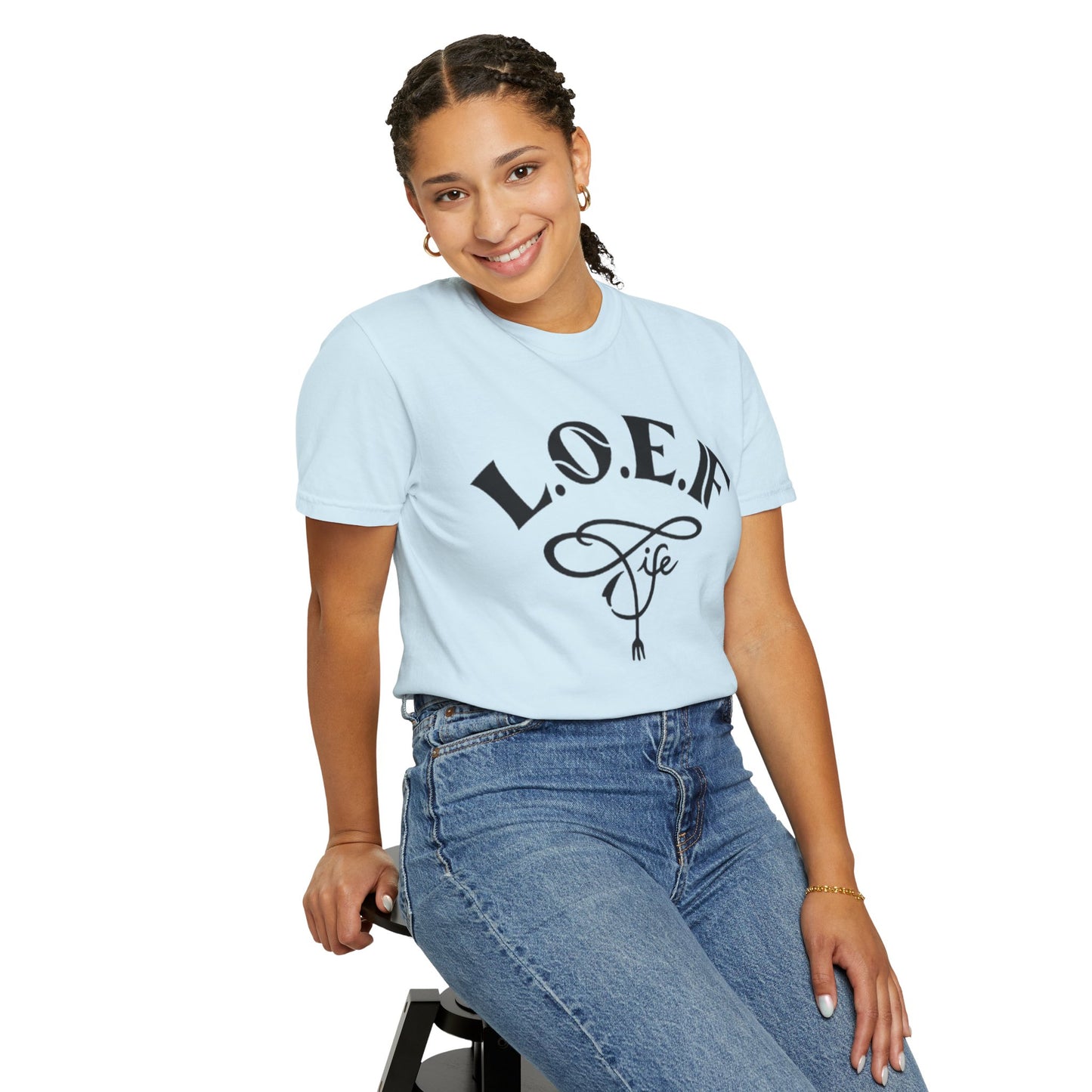 L.O.E.F Life Unisex Tee Shirt (Black)