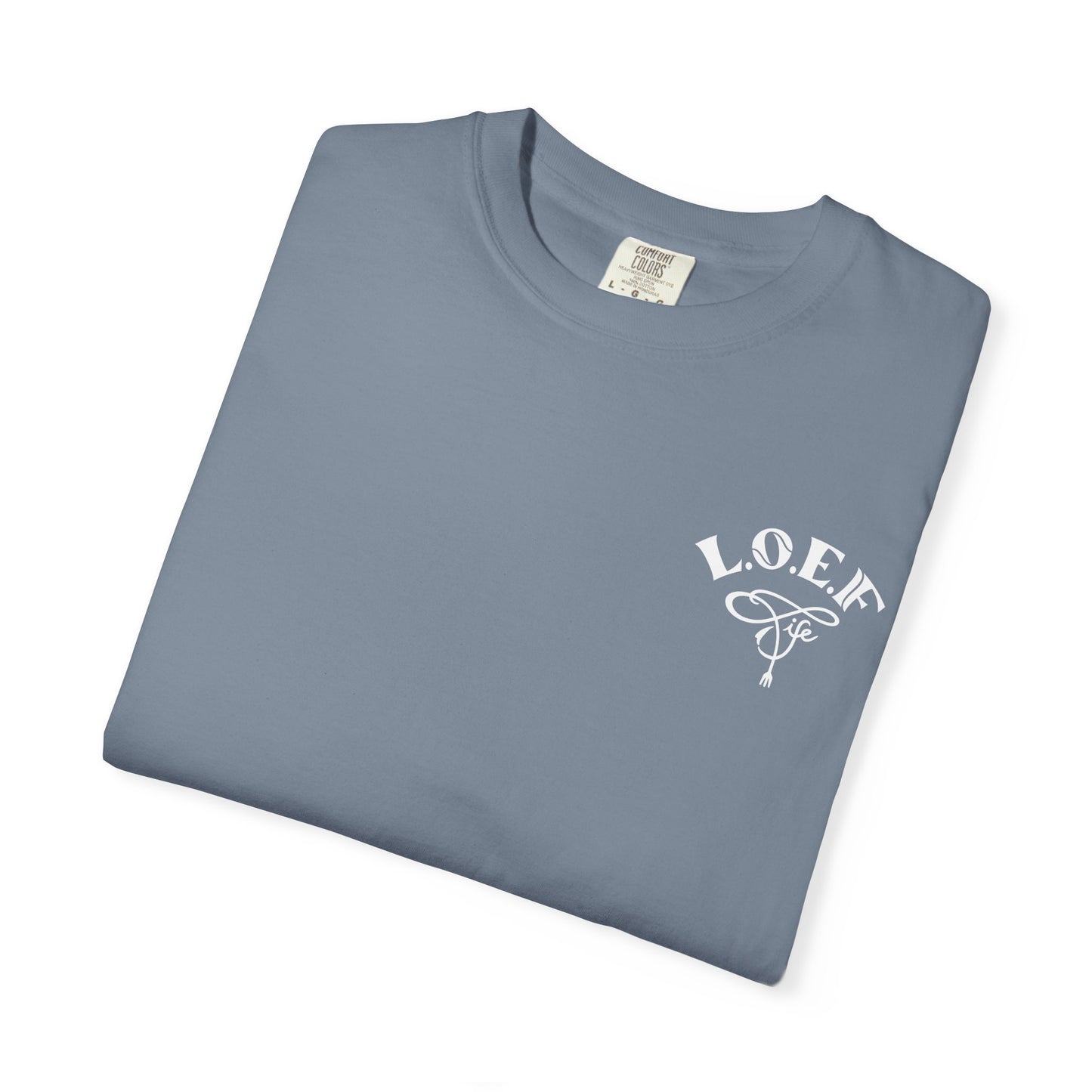 L.O.E.F LIFESTYLE OF EVERYDAY FOODIES Unisex Tee Shirt (White)