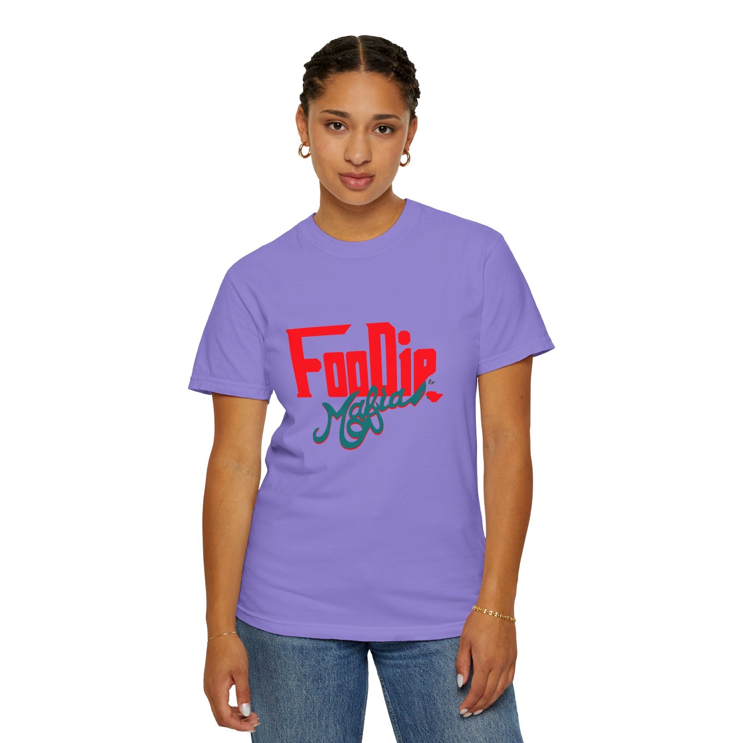 L.O.E.F Red Foodie Mafia Unisex Tee Shirt (Teal)