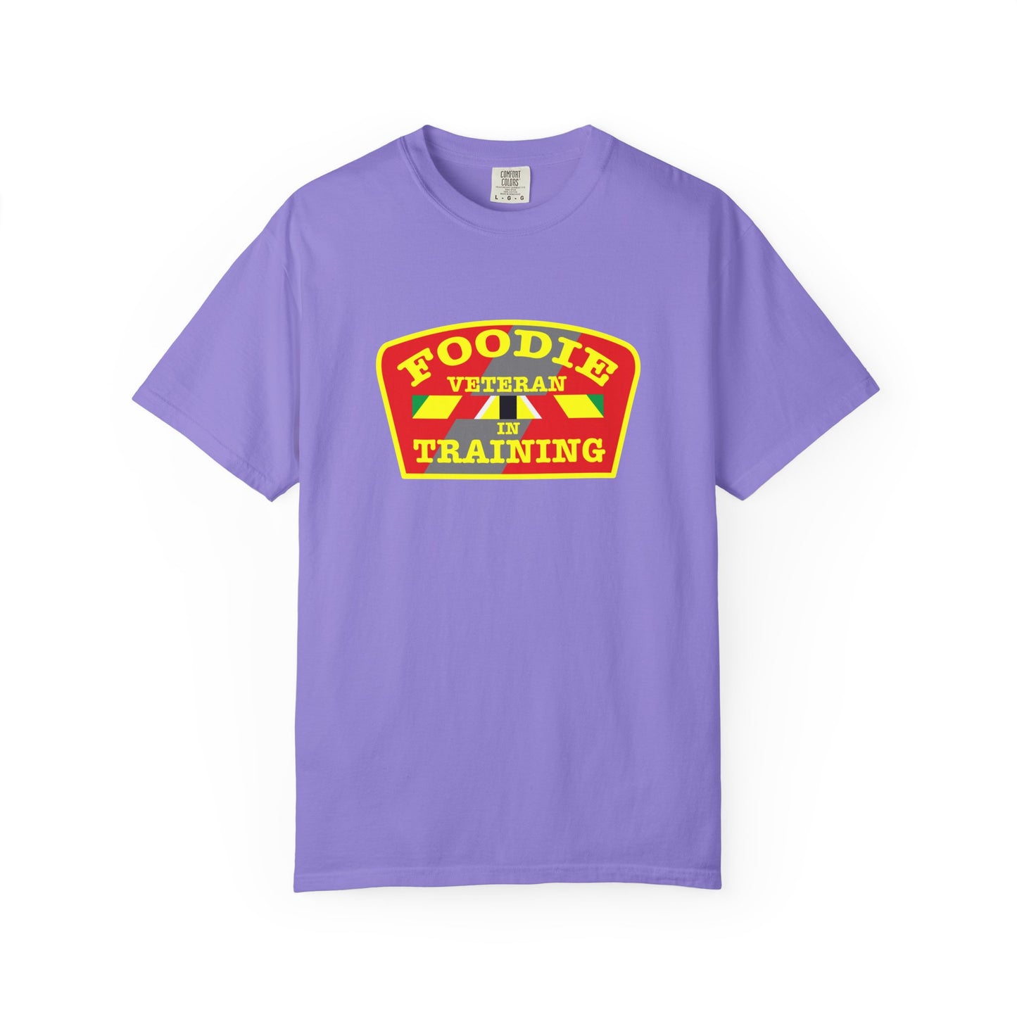 L.O.E.F Foodie Veteran IN TRAINING Unisex Tee Shirt (Yellow)