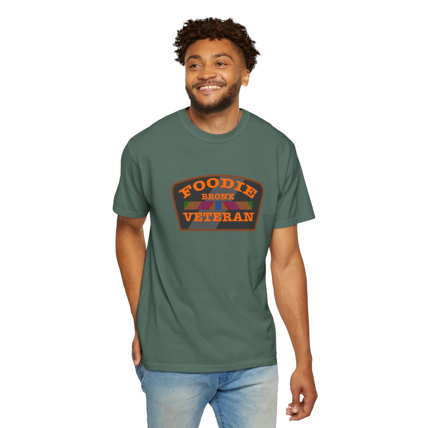 L.O.E.F Foodie Veteran Bronx Unisex Tee Shirt (Orange)