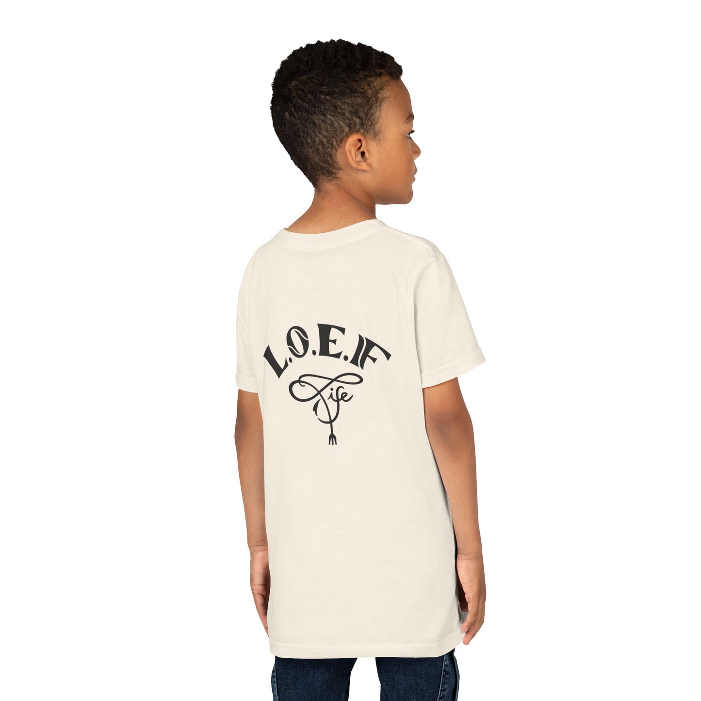 L.O.E.F Foodie 4Life Young Tee Shirt  (Fiery Red)