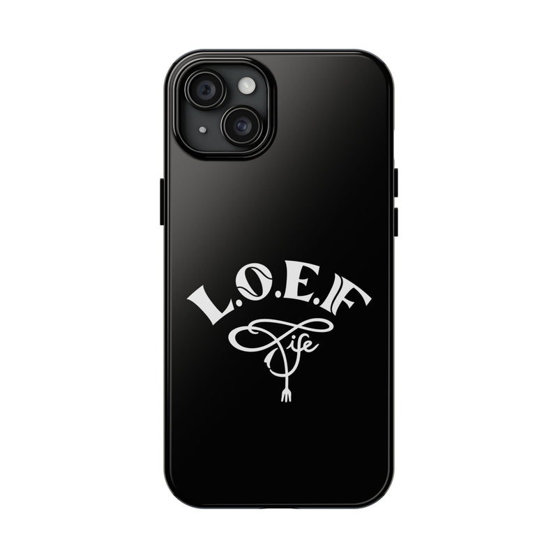 L.O.E.F Black Glossy Protective Phone Case
