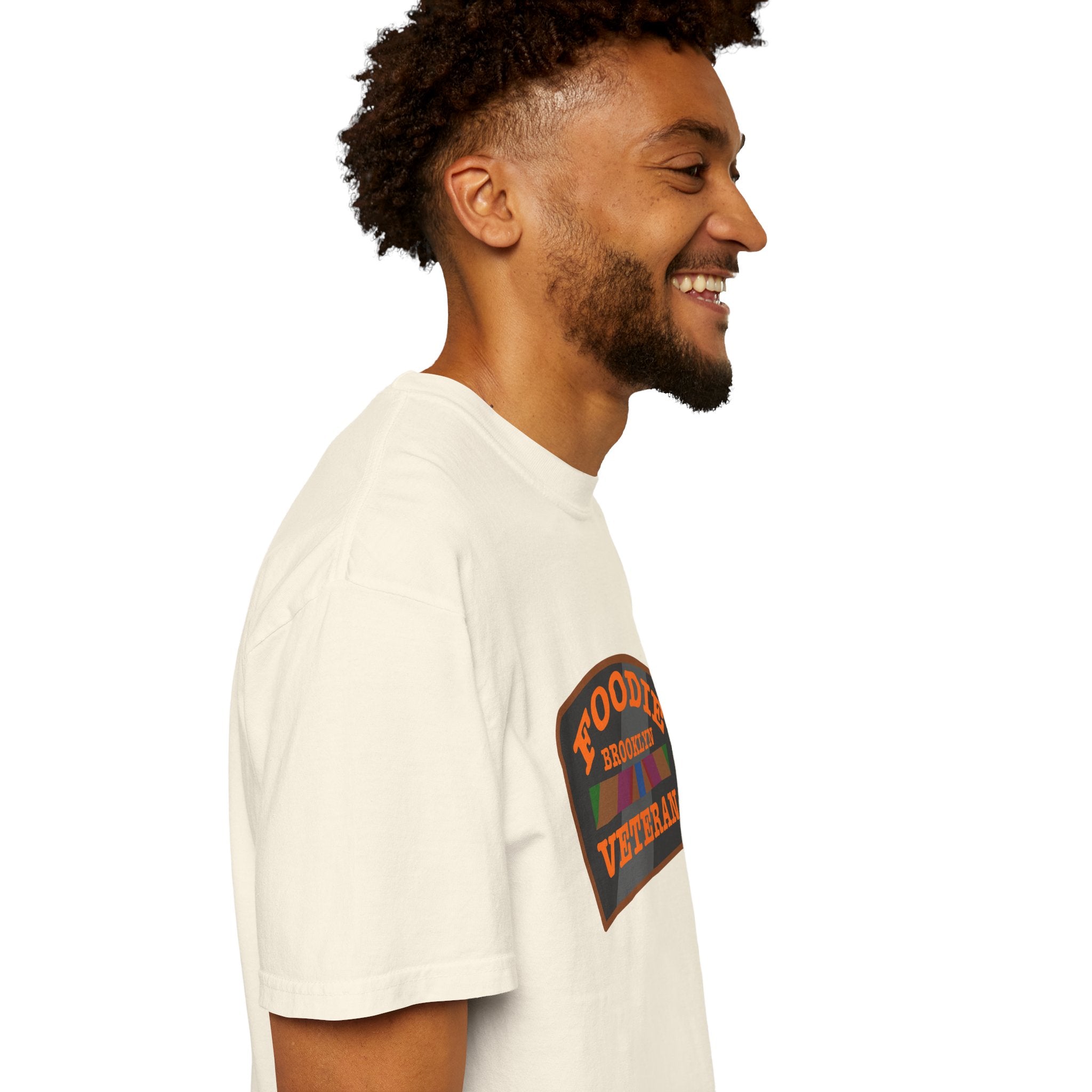 L.O.E.F Foodie Veteran BROOKLYN Unisex Tee Shirt (Orange)