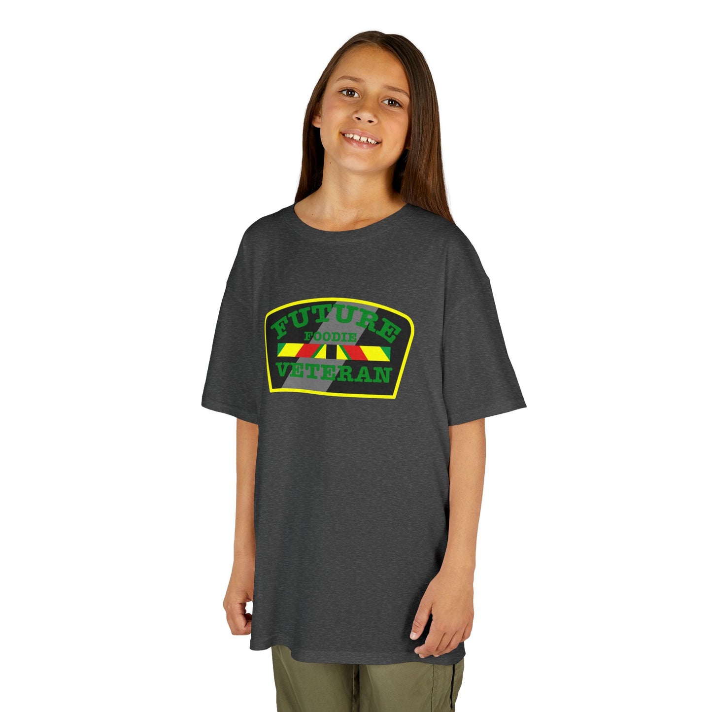 L.O.E.F Future Foodie Veteran Kids Tee Shirt (Green)